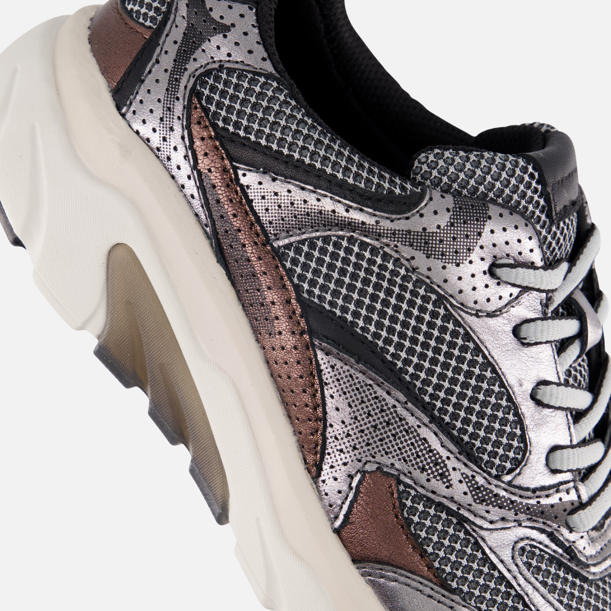 Gabor Rollingsoft Sneakers zilver Textiel afbeelding 4