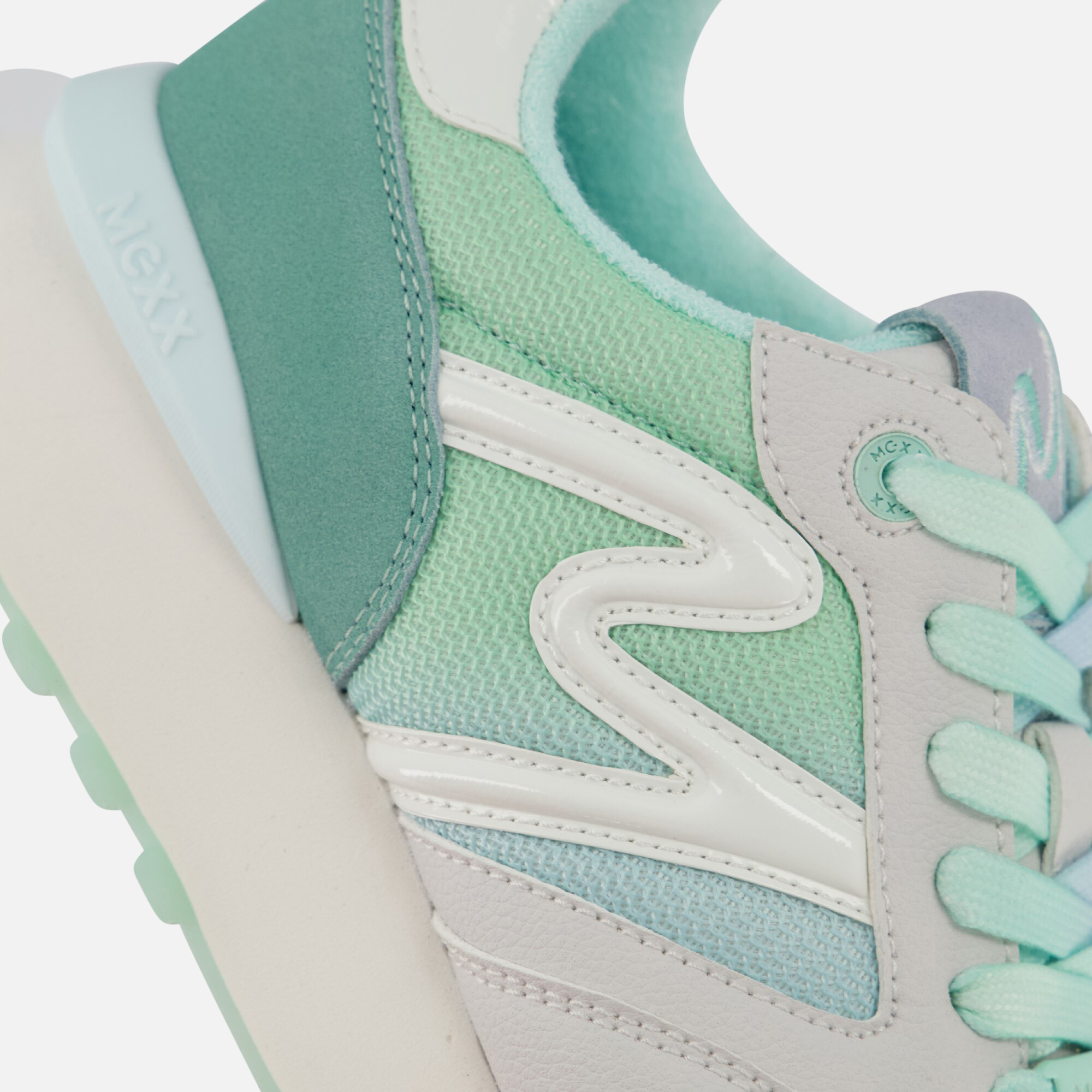 Mexx Juju Sneakers groen Textiel afbeelding 4