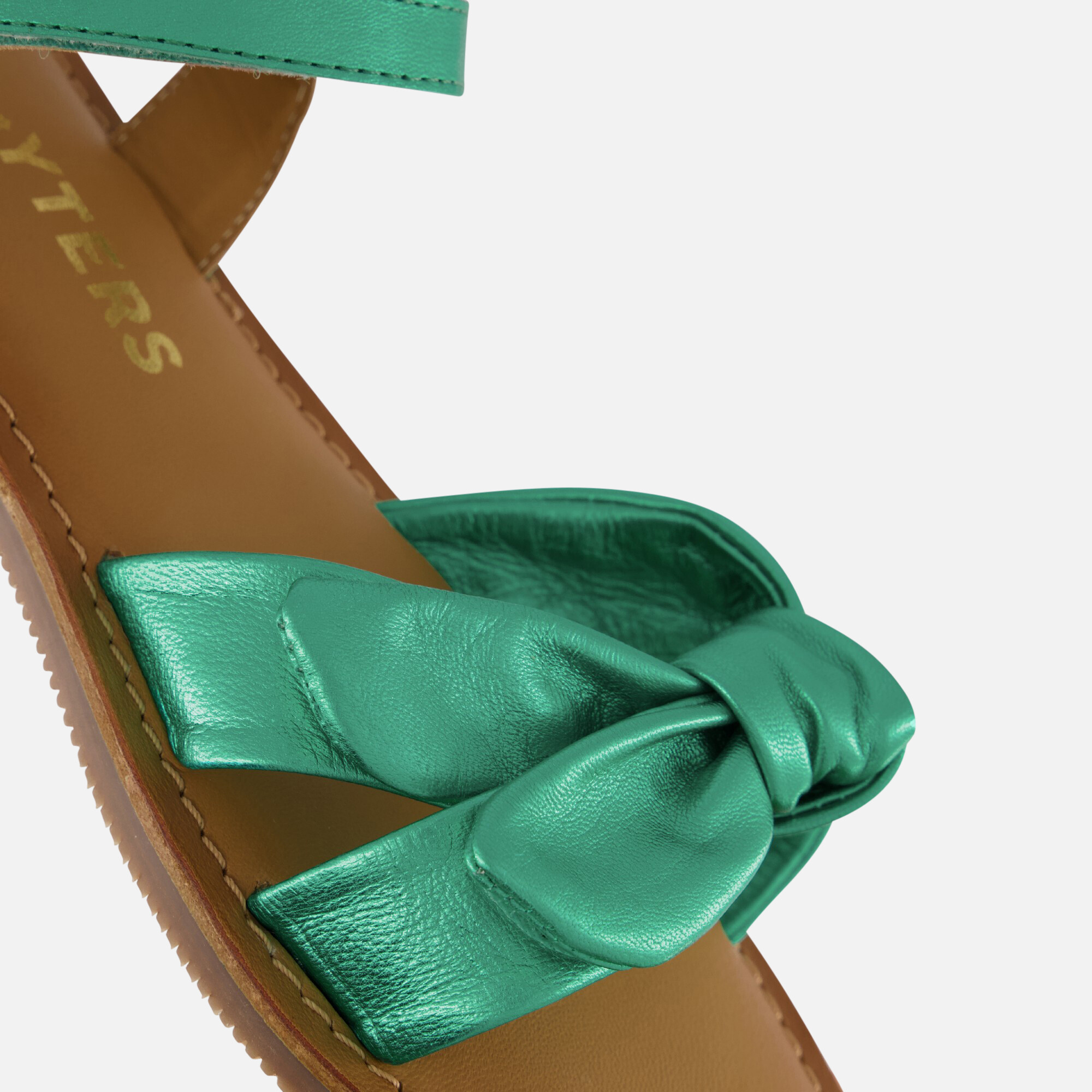 Muyters Sandalen groen Leer afbeelding 3