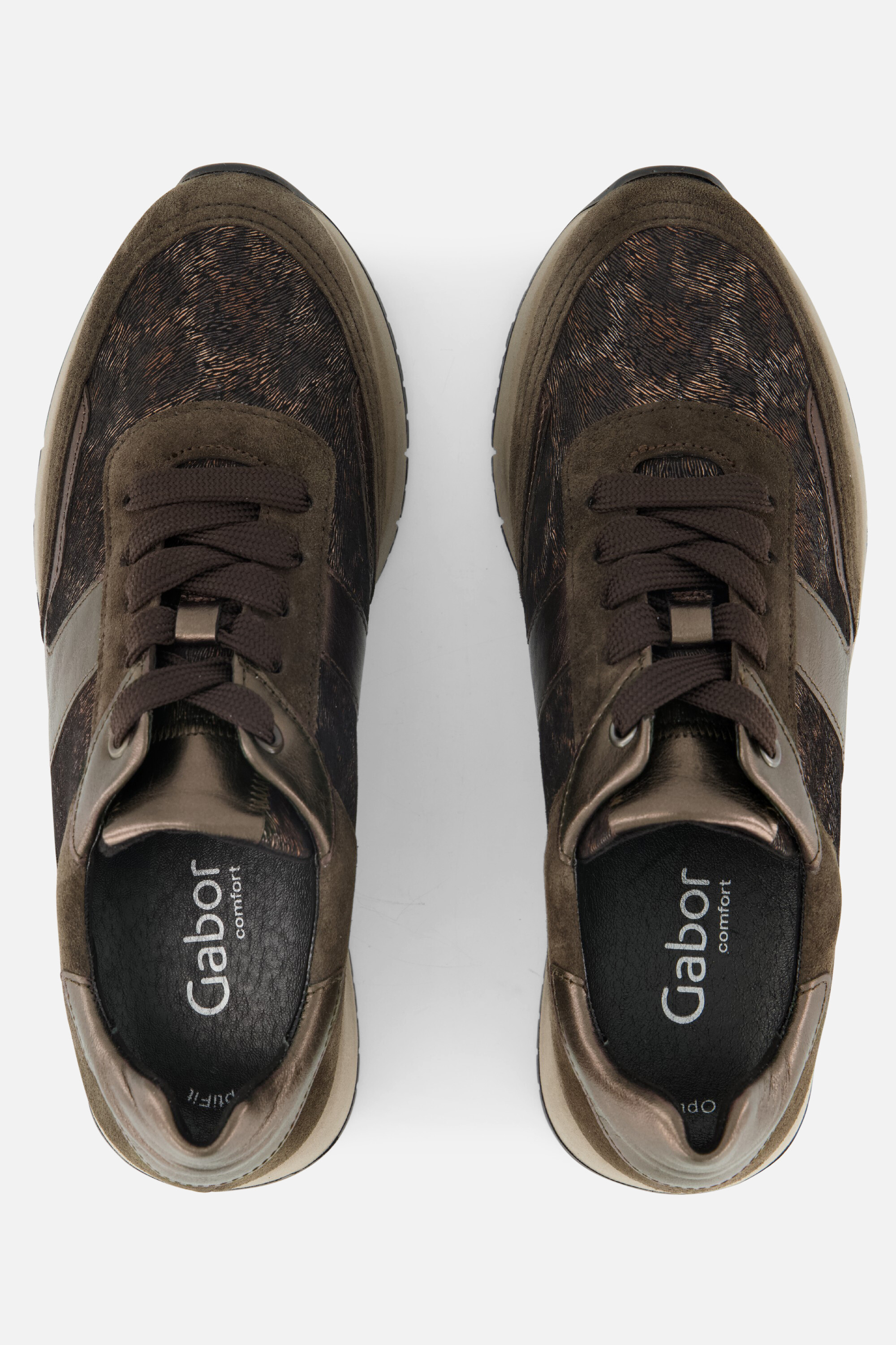Gabor Sneakers bruin Suede afbeelding 2