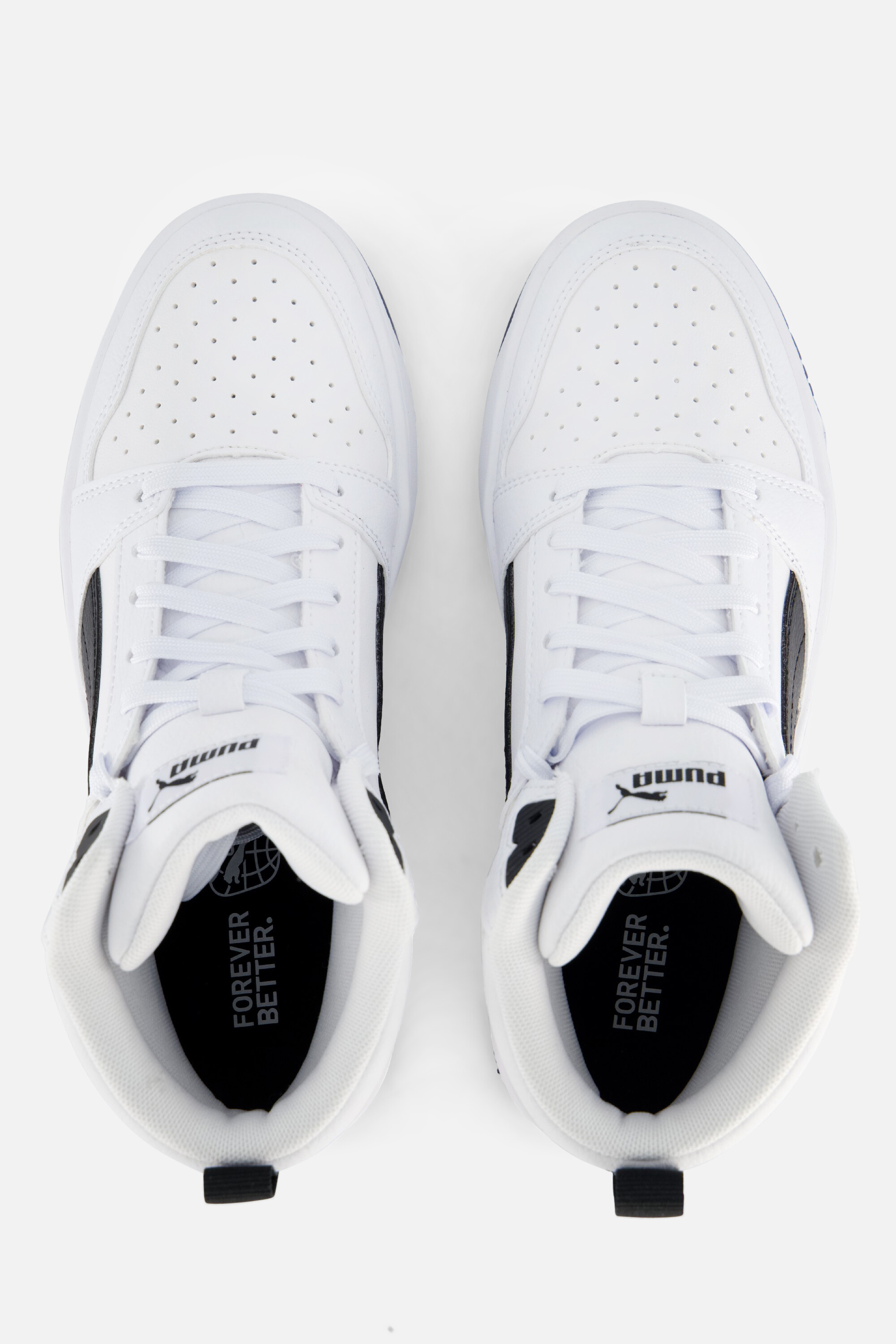 Puma Rebound v6 Mid Sneakers wit Leer afbeelding 2