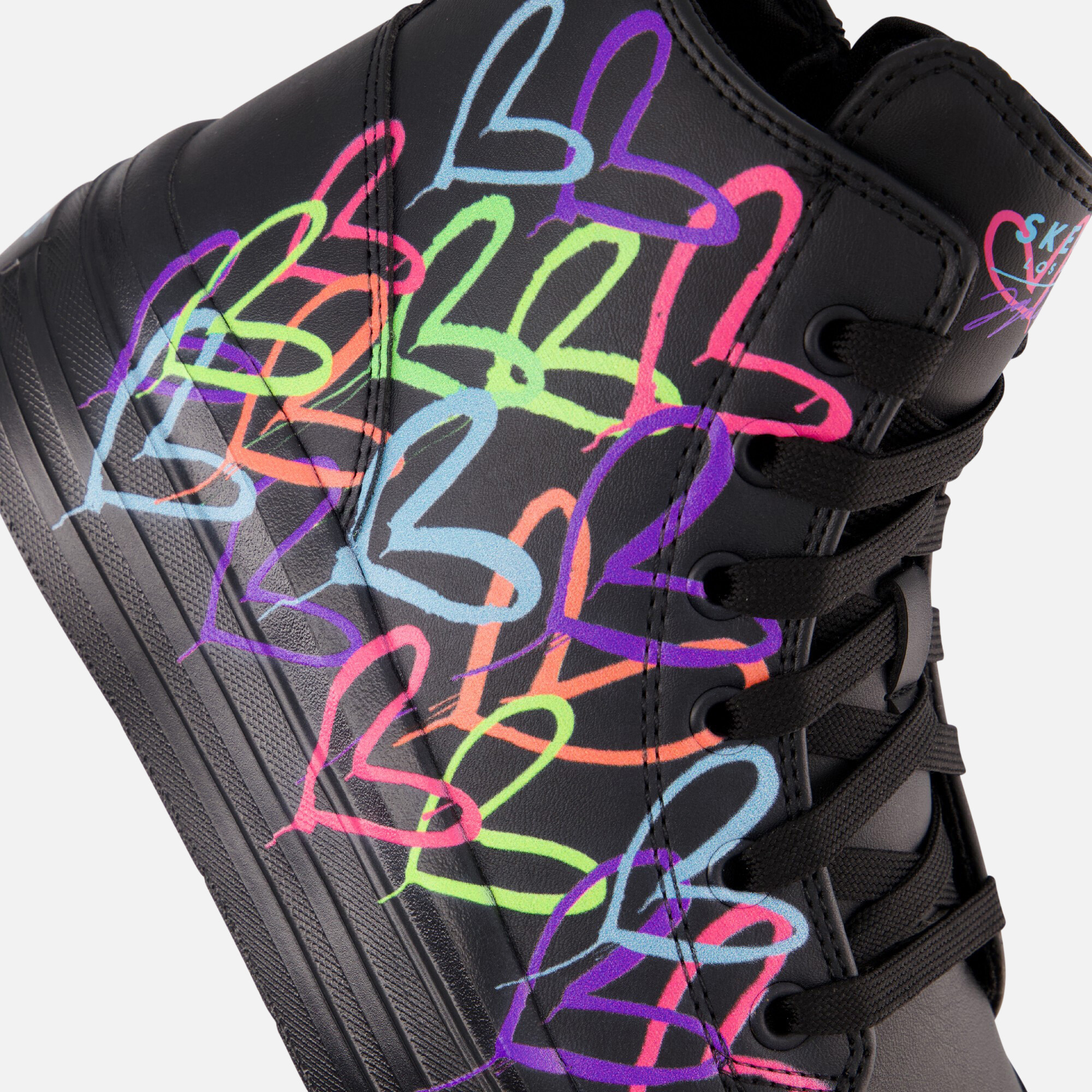 Skechers Hyperlift Veterboots zwart Synthetisch afbeelding 4