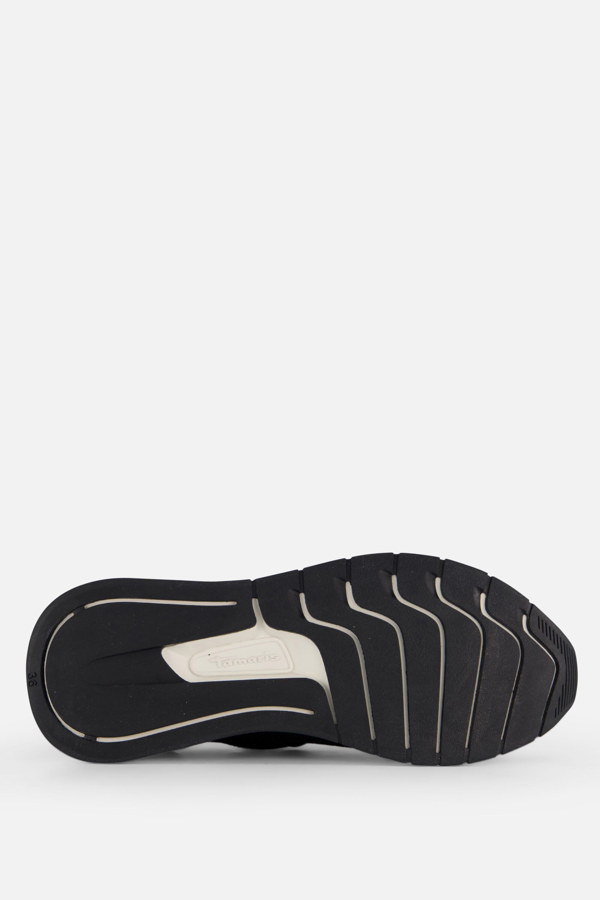 Tamaris Gold Comb Sneakers zwart Textiel afbeelding 3
