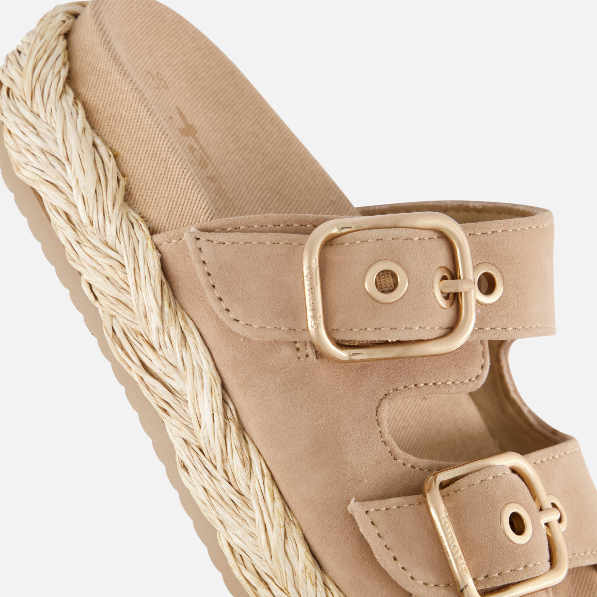 Tamaris Slippers beige Leer afbeelding 4