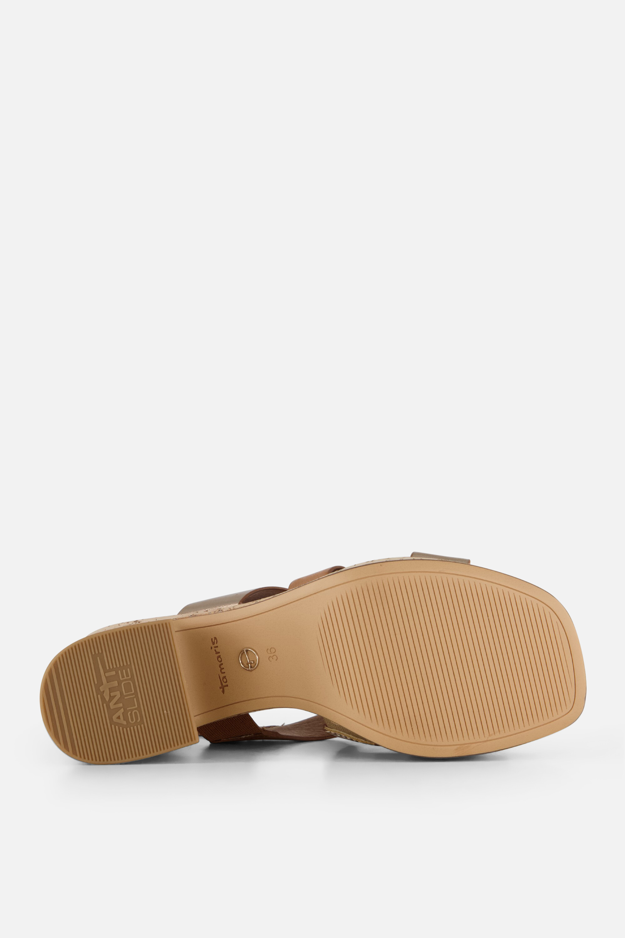 Tamaris Sandalen met hak cognac Synthetisch afbeelding 3