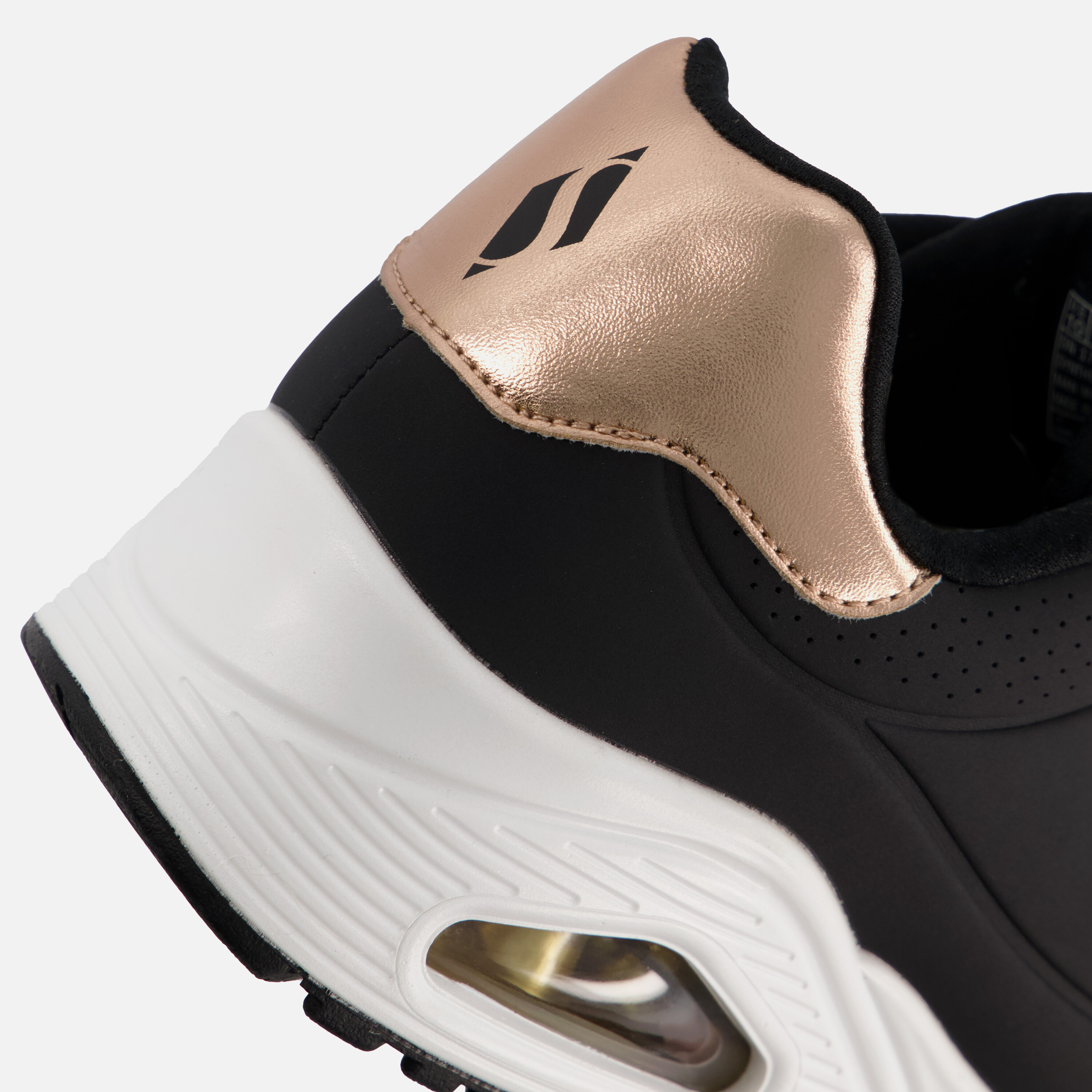 Skechers Uno Metallic Sneakers zwart Synthetisch afbeelding 4