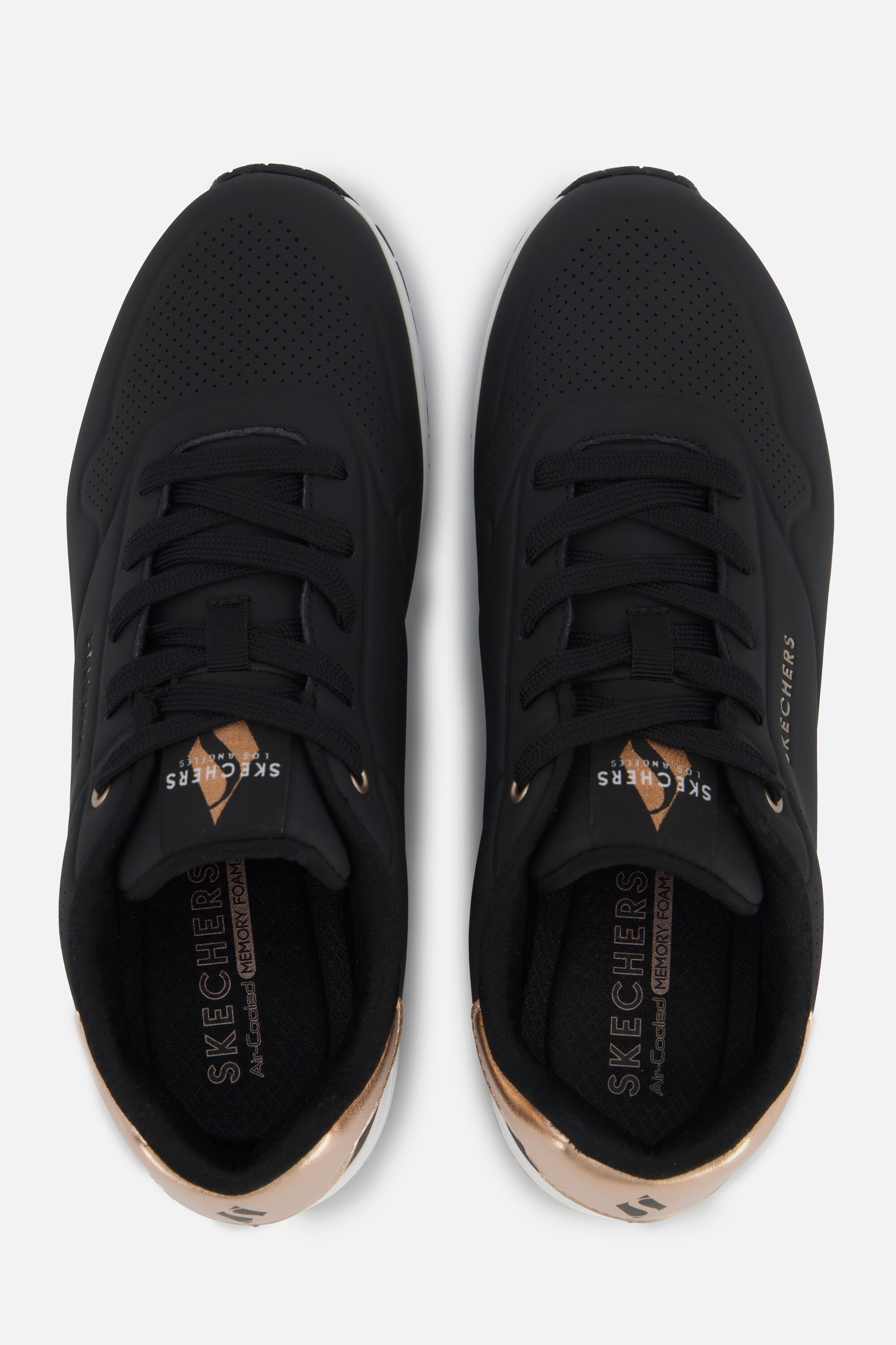 Skechers Uno Metallic Sneakers zwart Synthetisch afbeelding 2