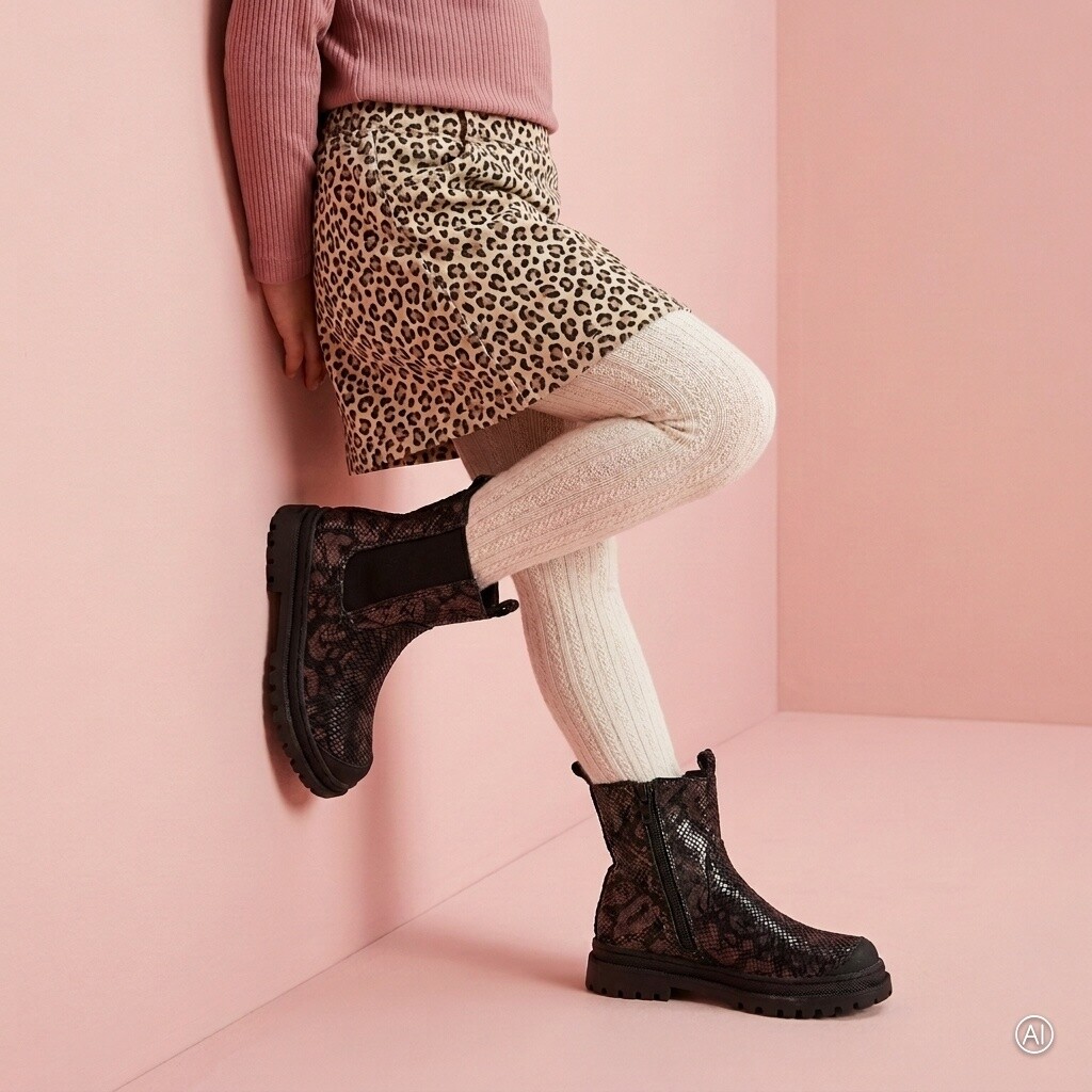 Shoesme Shoesme New Tank Chelsea boots zwart Leer