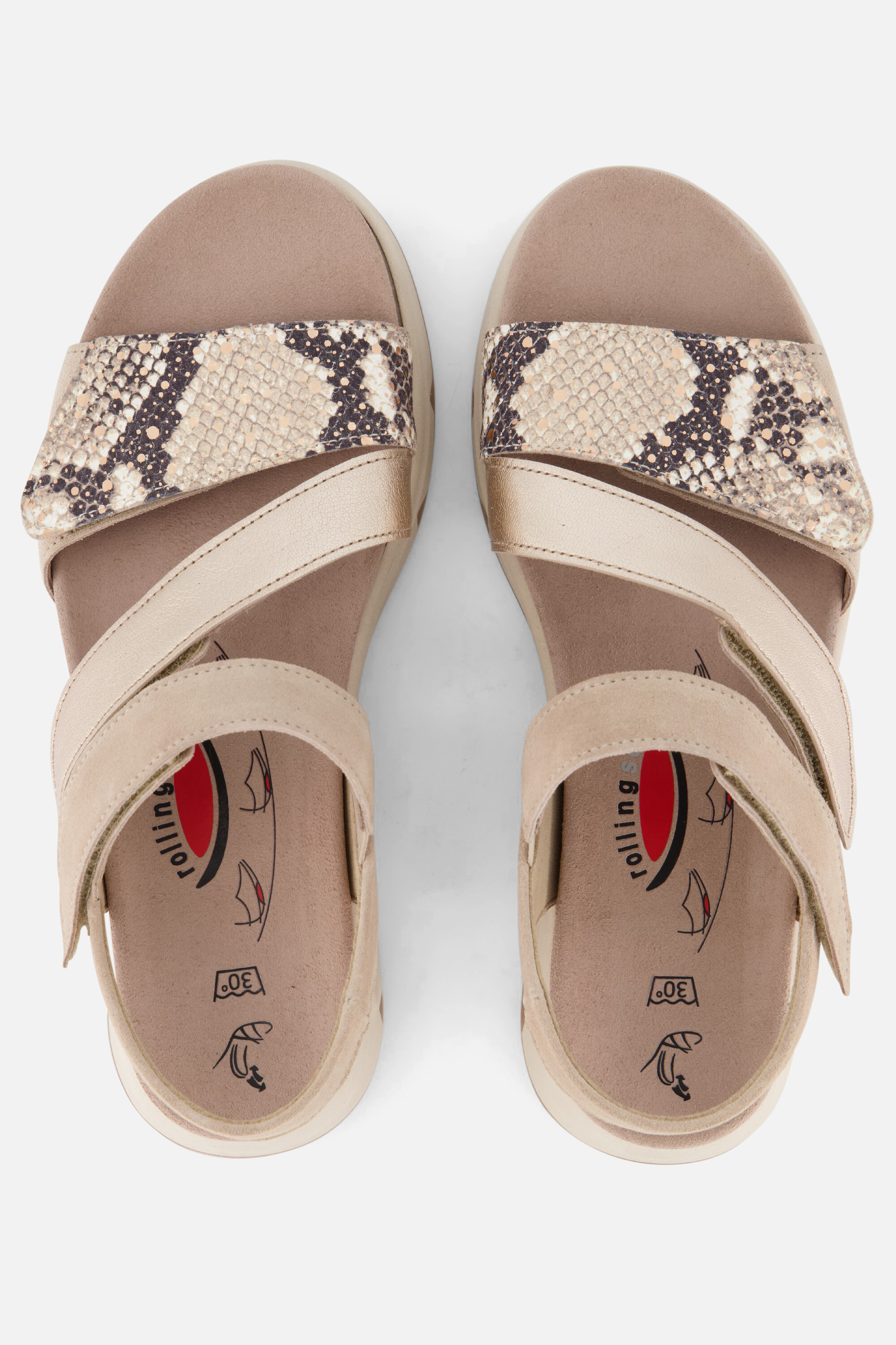 Gabor Rollingsoft Sandalen beige Synthetisch afbeelding 2