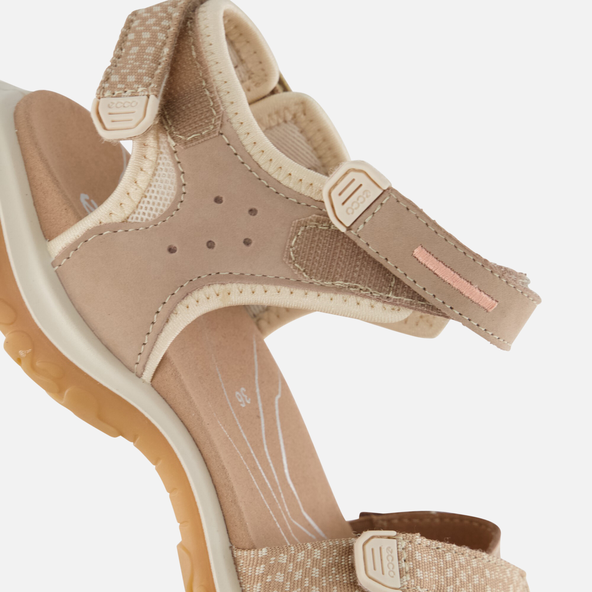 Ecco Offroad Roam Sandalen beige Nubuck afbeelding 3