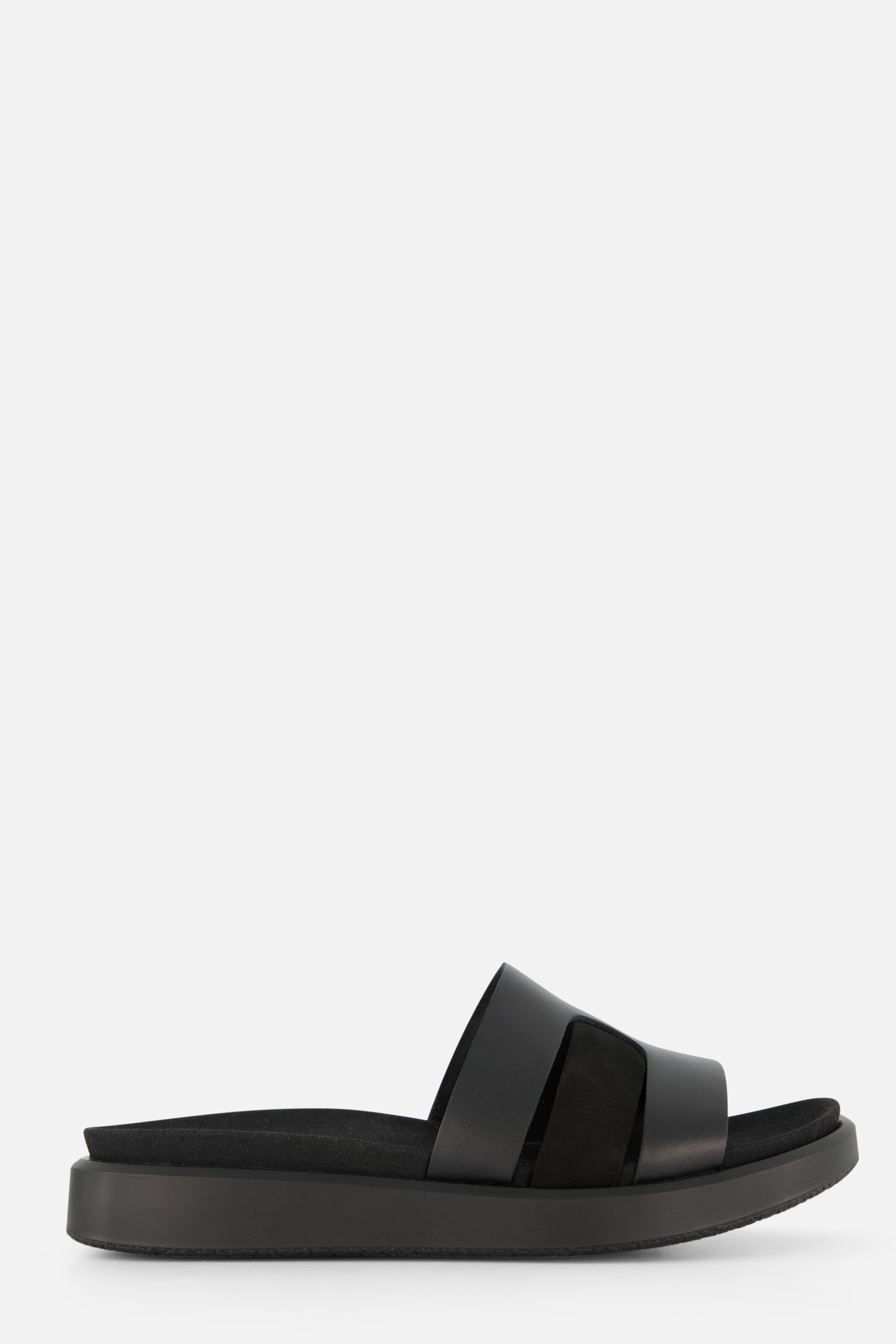 Ecco Flowt Slippers zwart Leer afbeelding 4