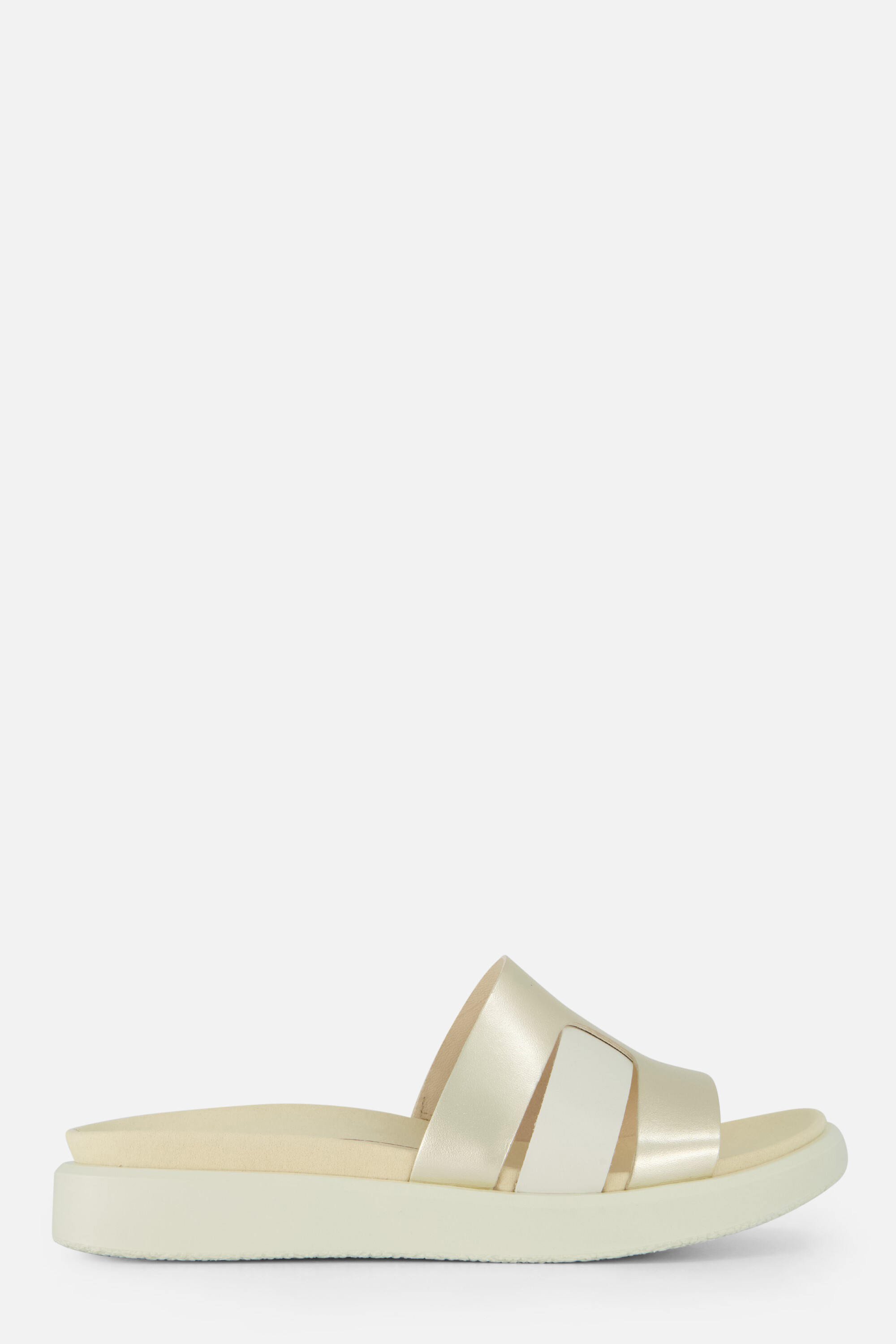 Ecco Flowt Slippers wit Leer afbeelding 4