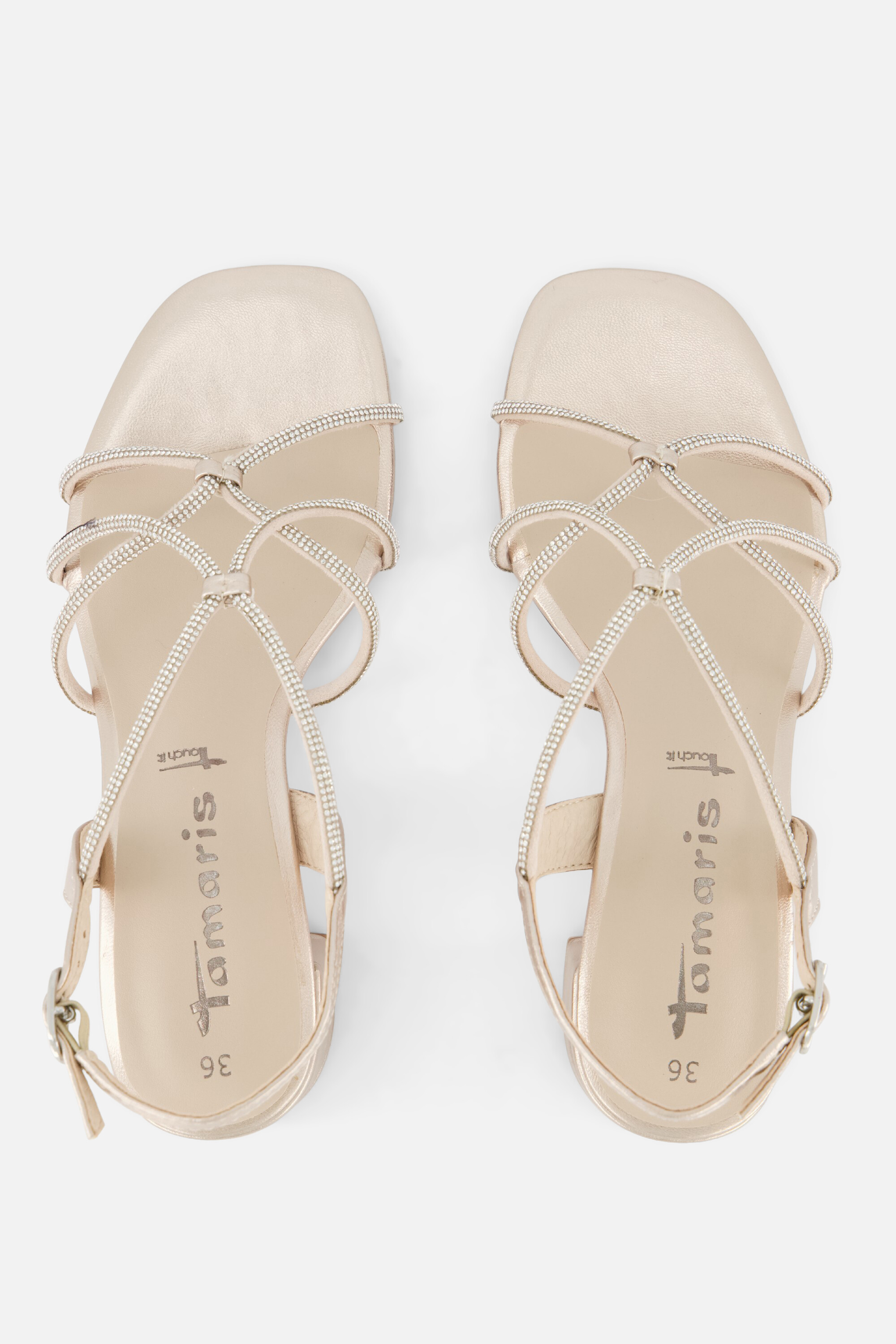 Tamaris Sandalen met hak goud Synthetisch afbeelding 2