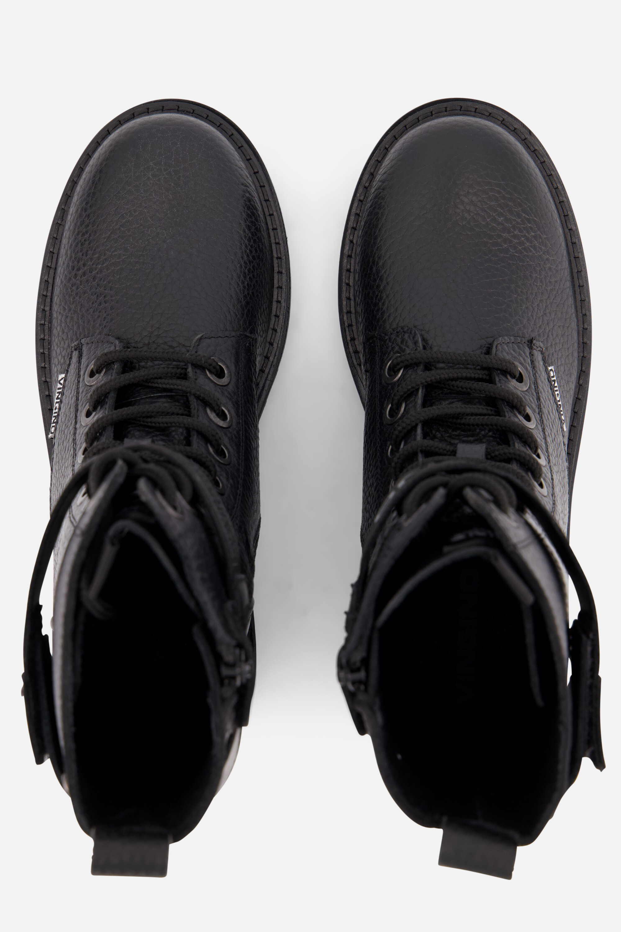 Vingino Evi Xhi Veterboots zwart Leer afbeelding 2