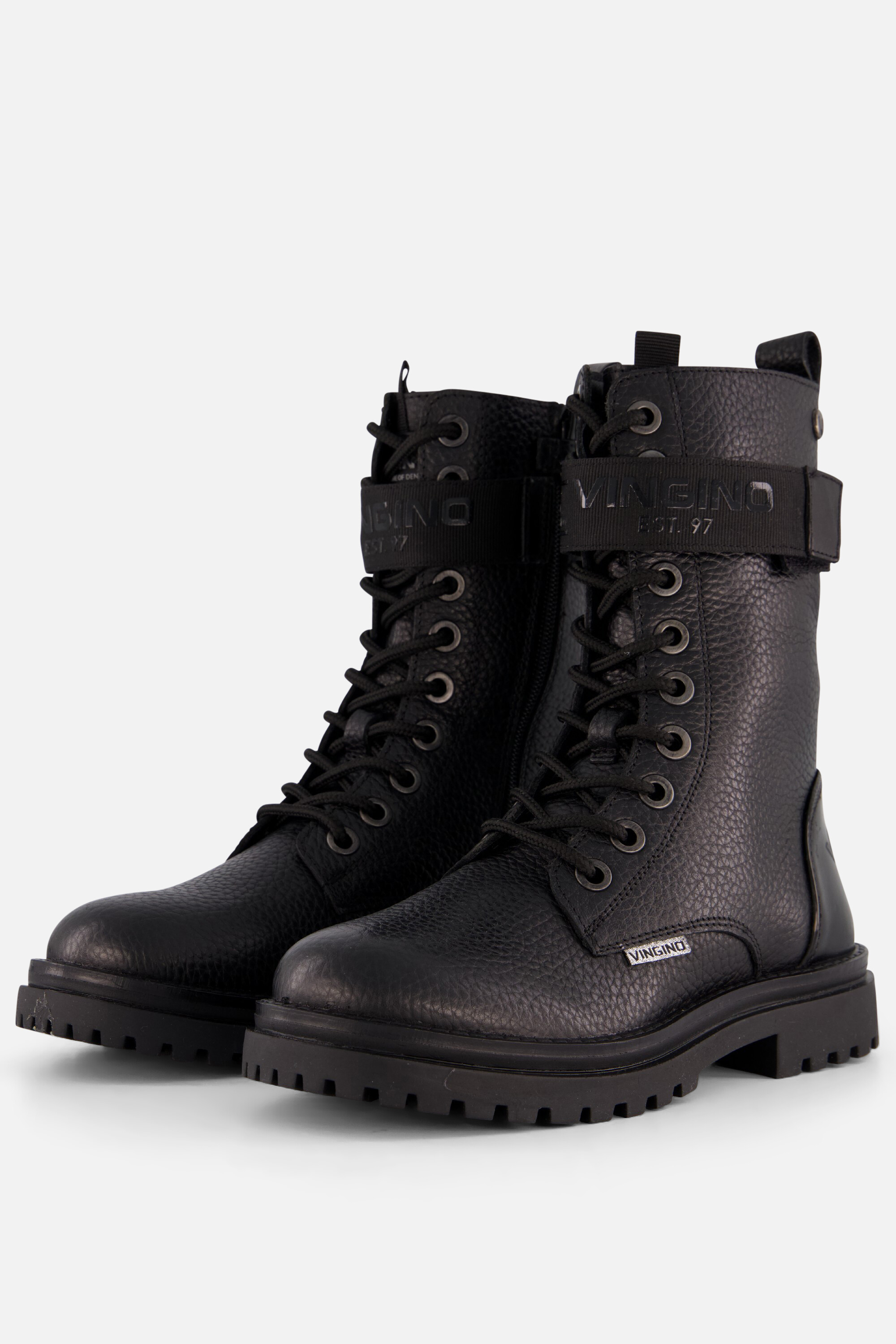 VINGINO Evi Xhi Veterboots zwart Leer