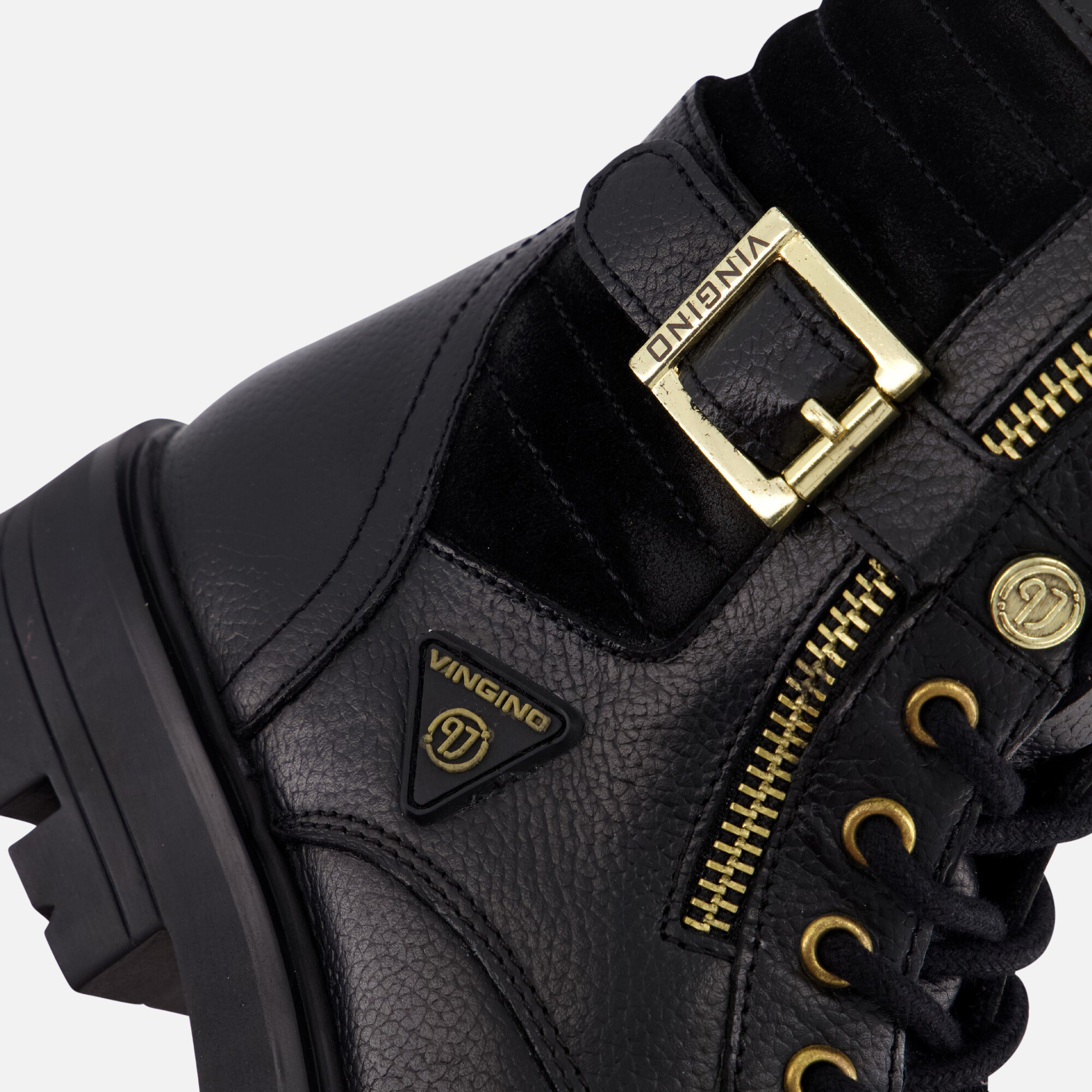 Vingino Britt Biker boots zwart Leer afbeelding 4