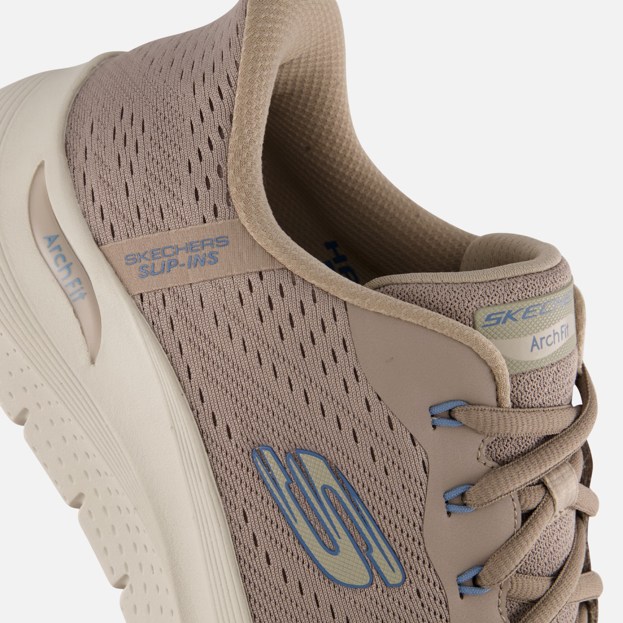 Skechers Arch Fit Slip-ins Instappers taupe afbeelding 4