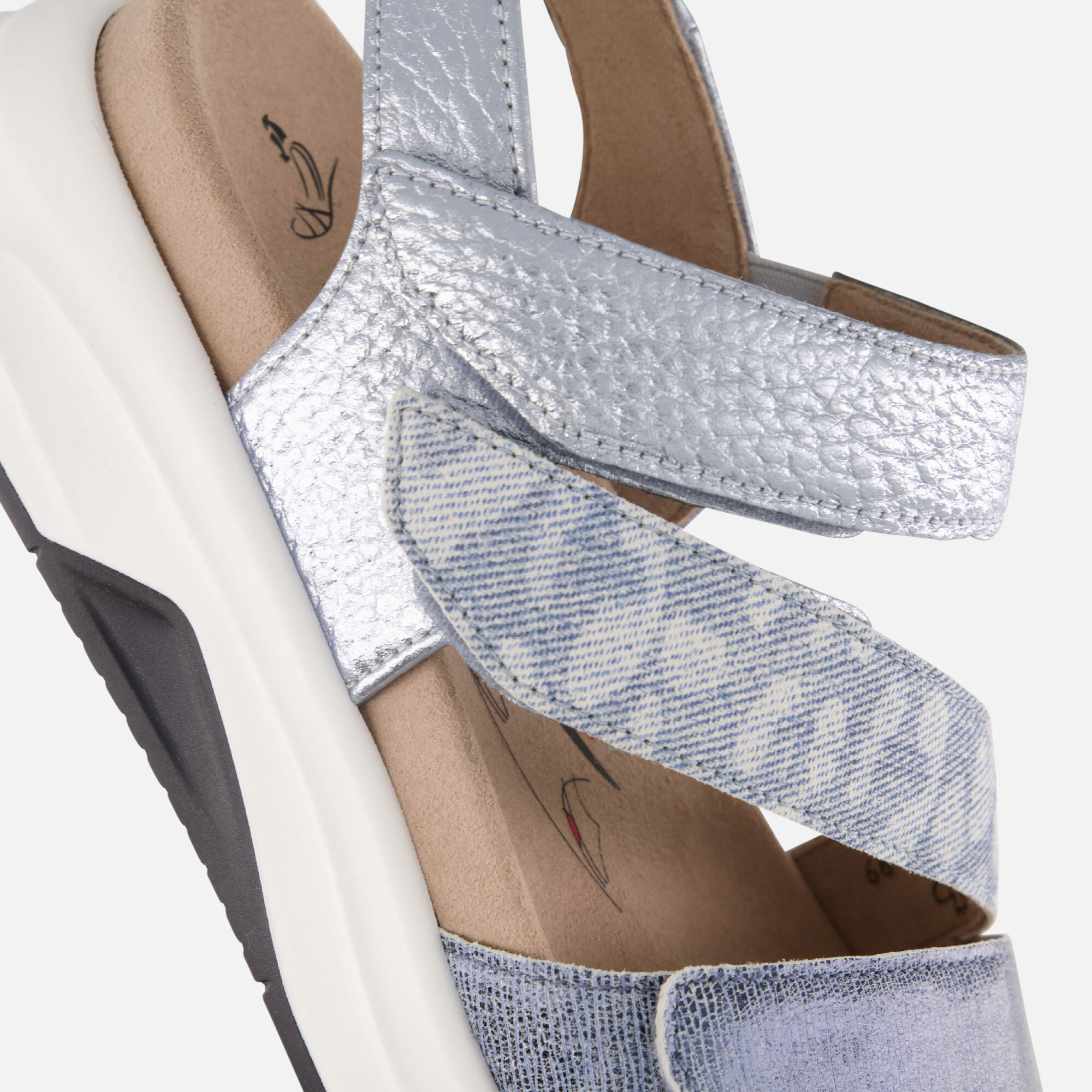 Gabor Rollingsoft Sandalen blauw Synthetisch afbeelding 3