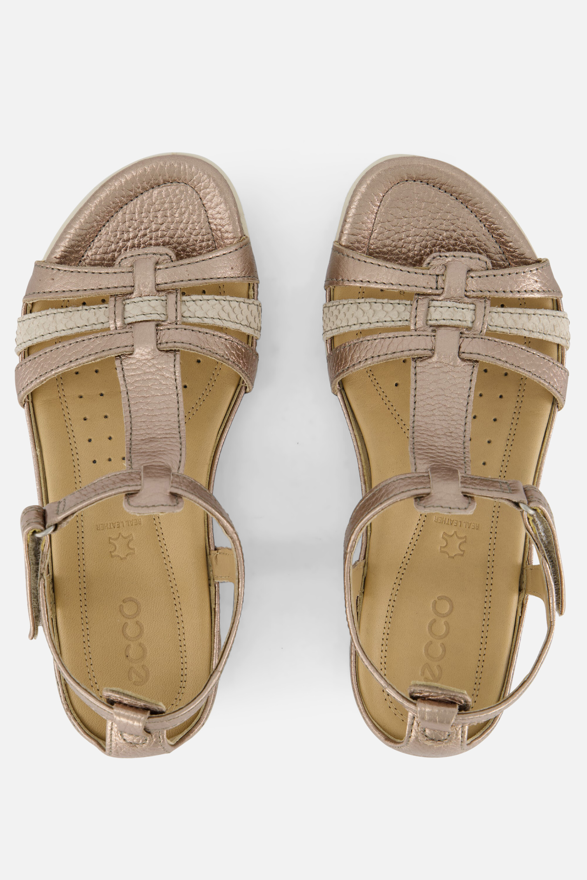 Ecco Flash Sandalen goud Leer afbeelding 2