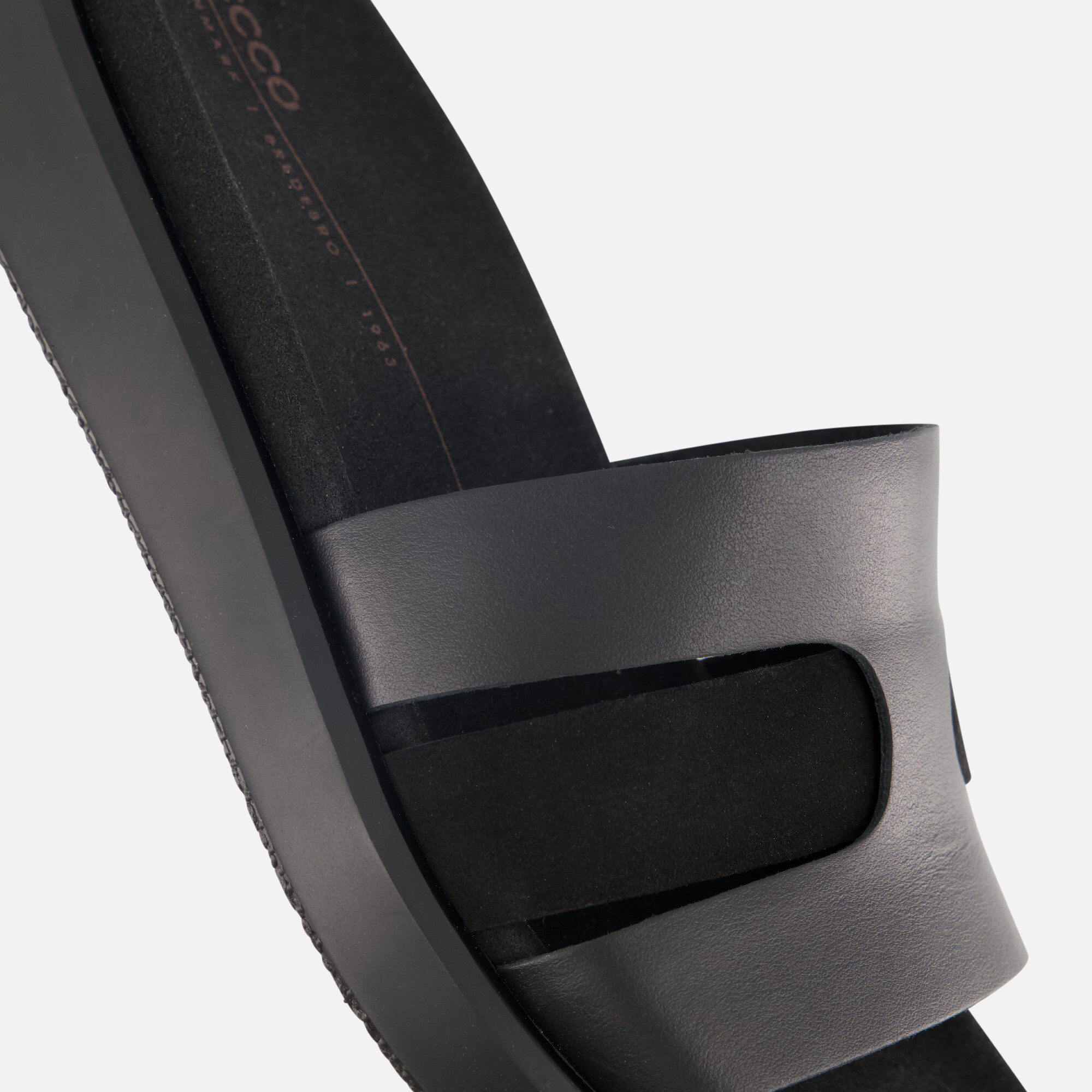 Ecco Flowt Slippers zwart Leer afbeelding 3