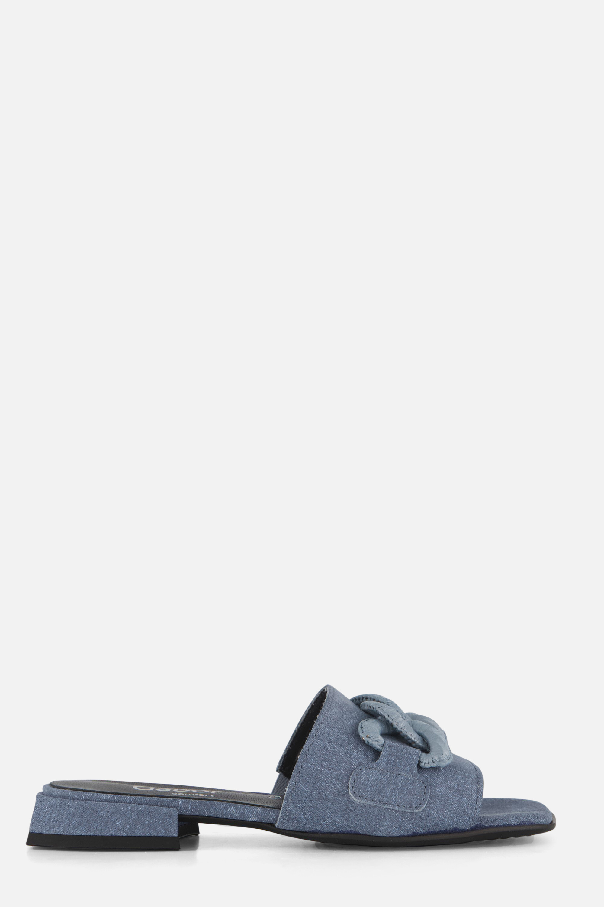 Gabor Denim Slippers blauw Textiel afbeelding 4