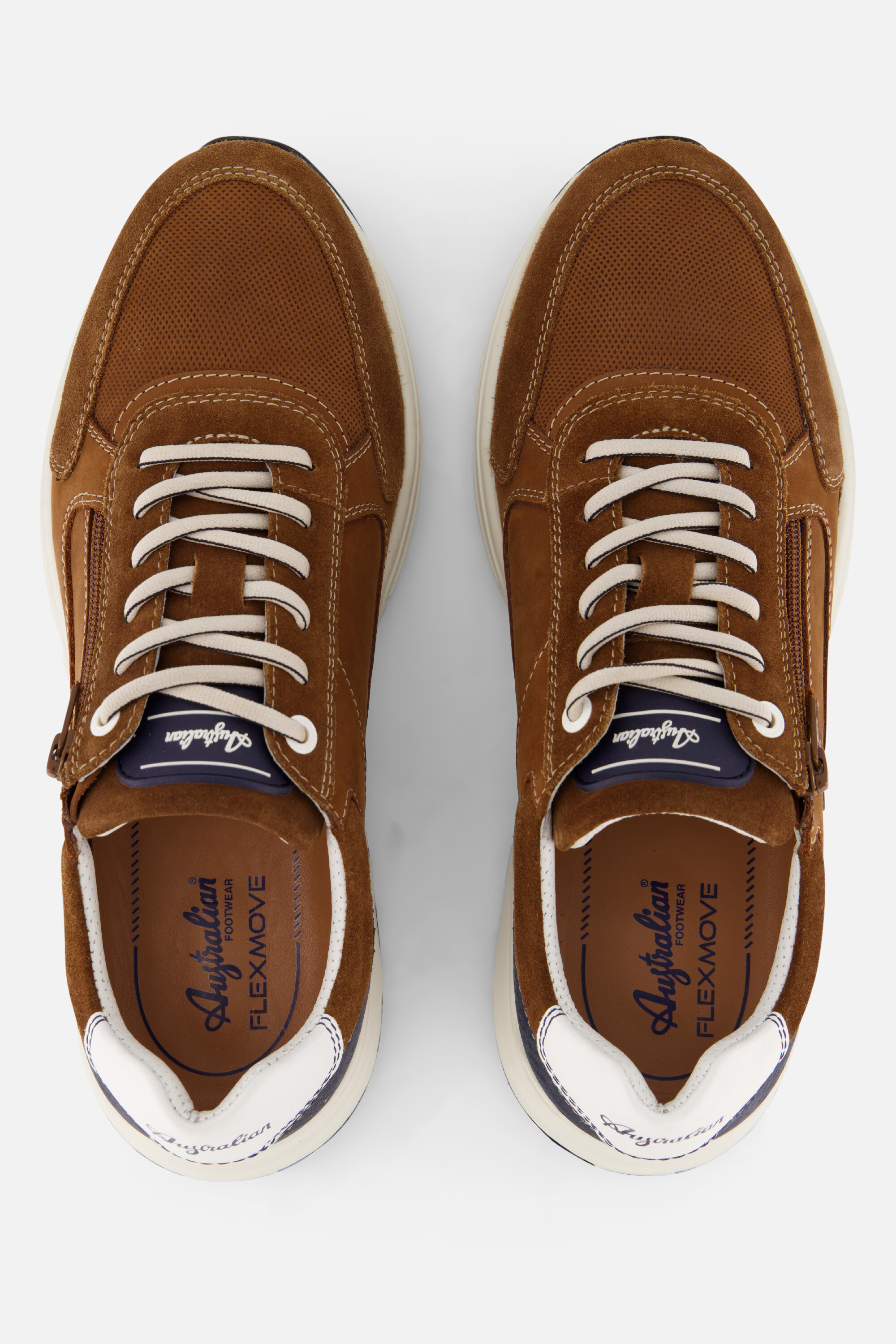 Australian Discover Sneakers cognac Leer afbeelding 3