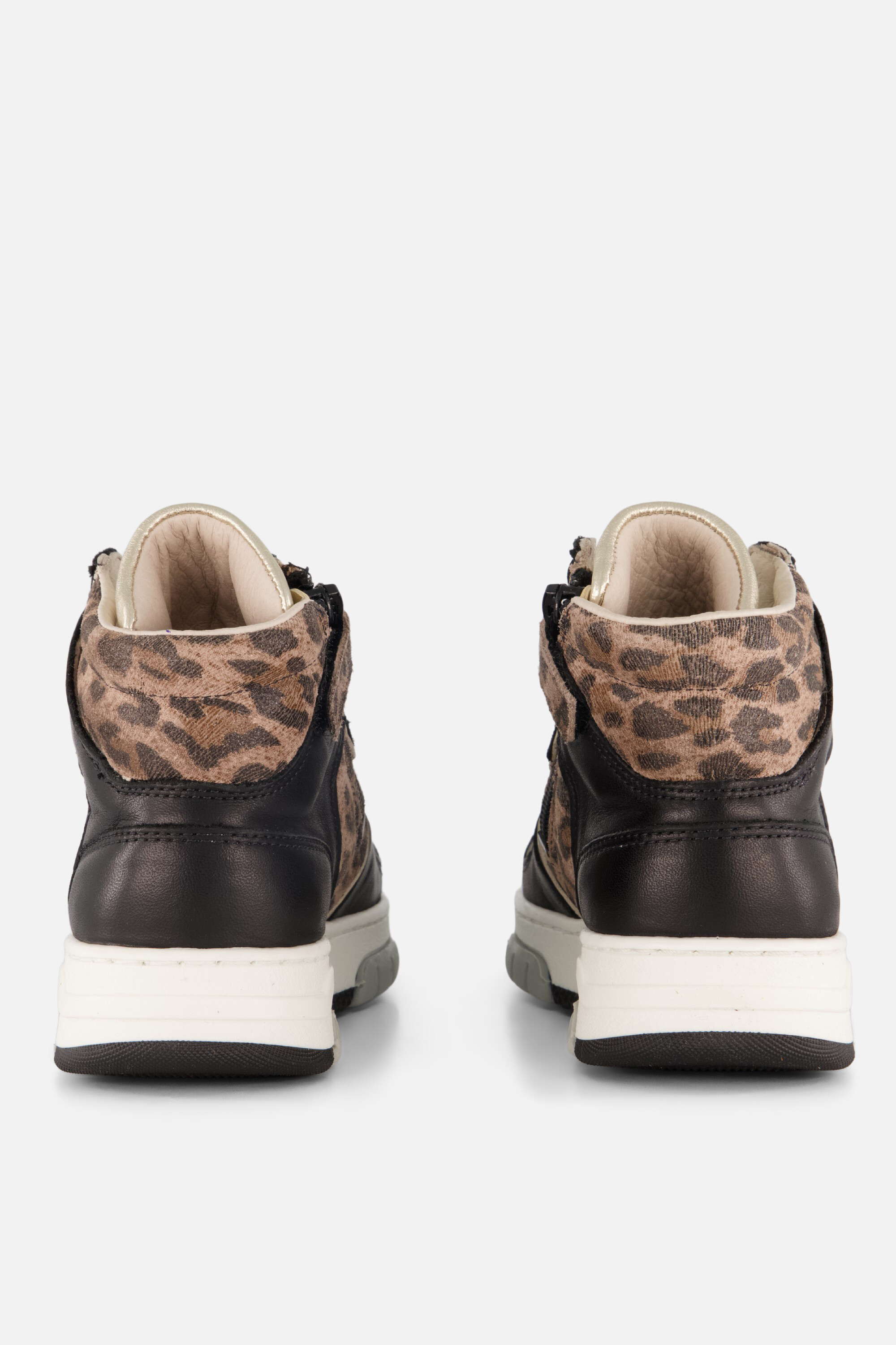 Giga Leopard Sneakers zwart Leer afbeelding 2