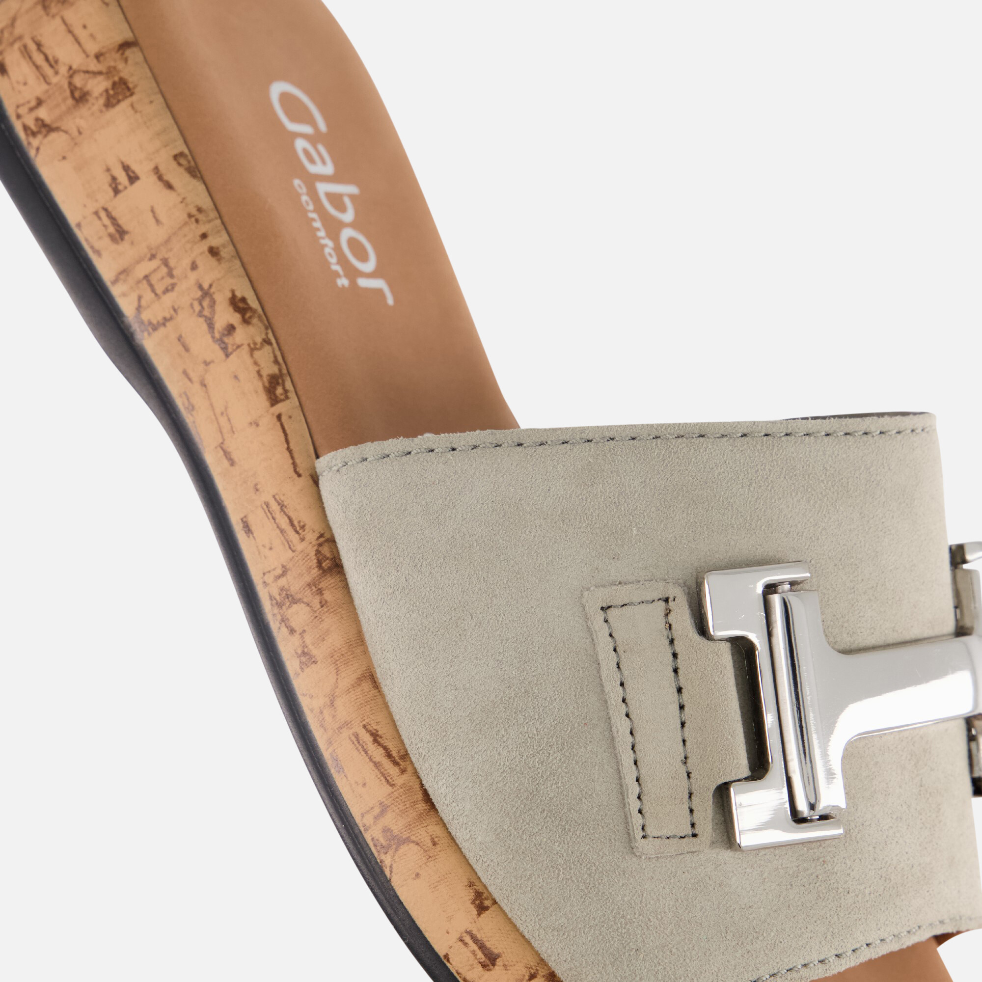 Gabor Slippers grijs Textiel afbeelding 3