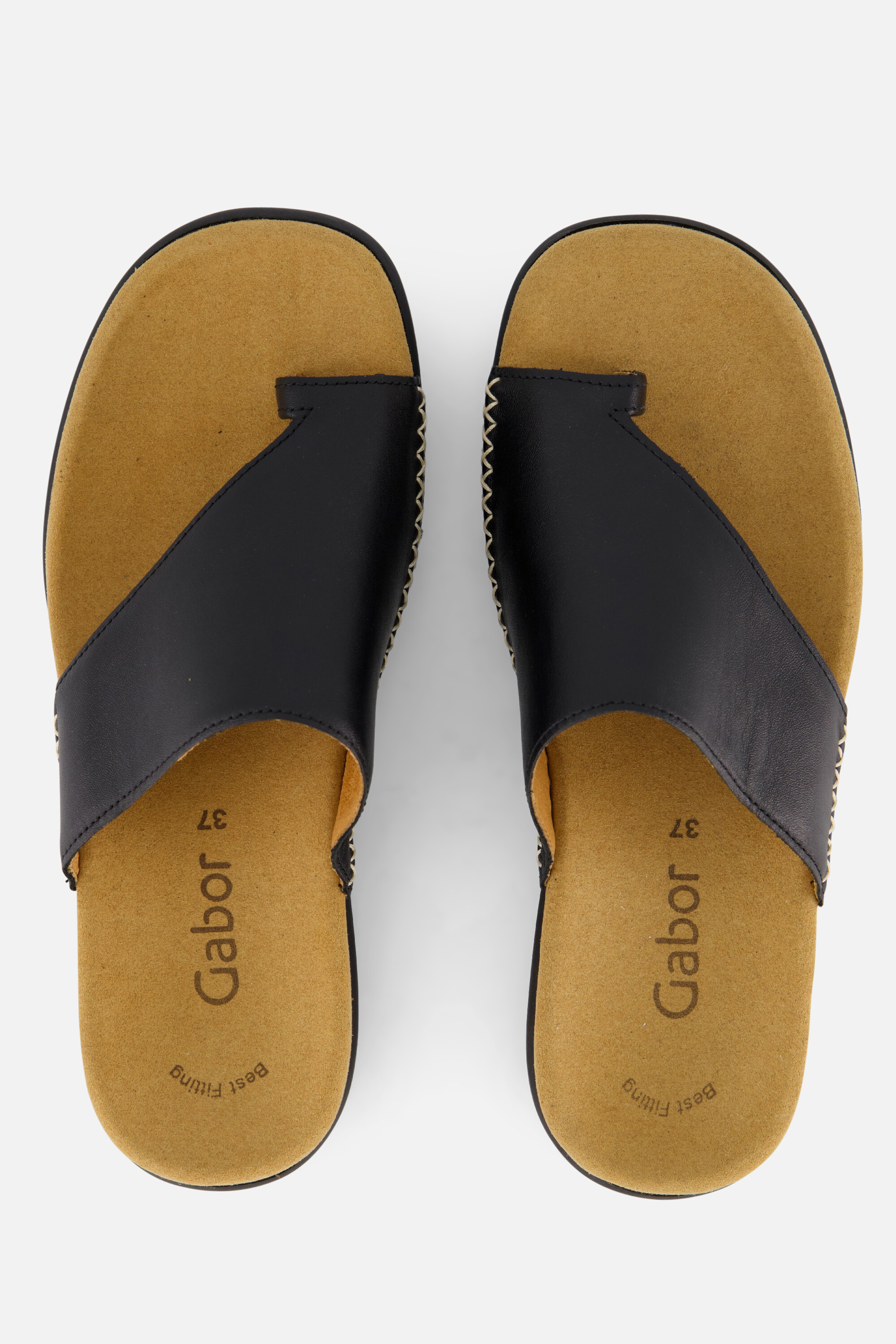 Gabor Slippers zwart Leer afbeelding 2