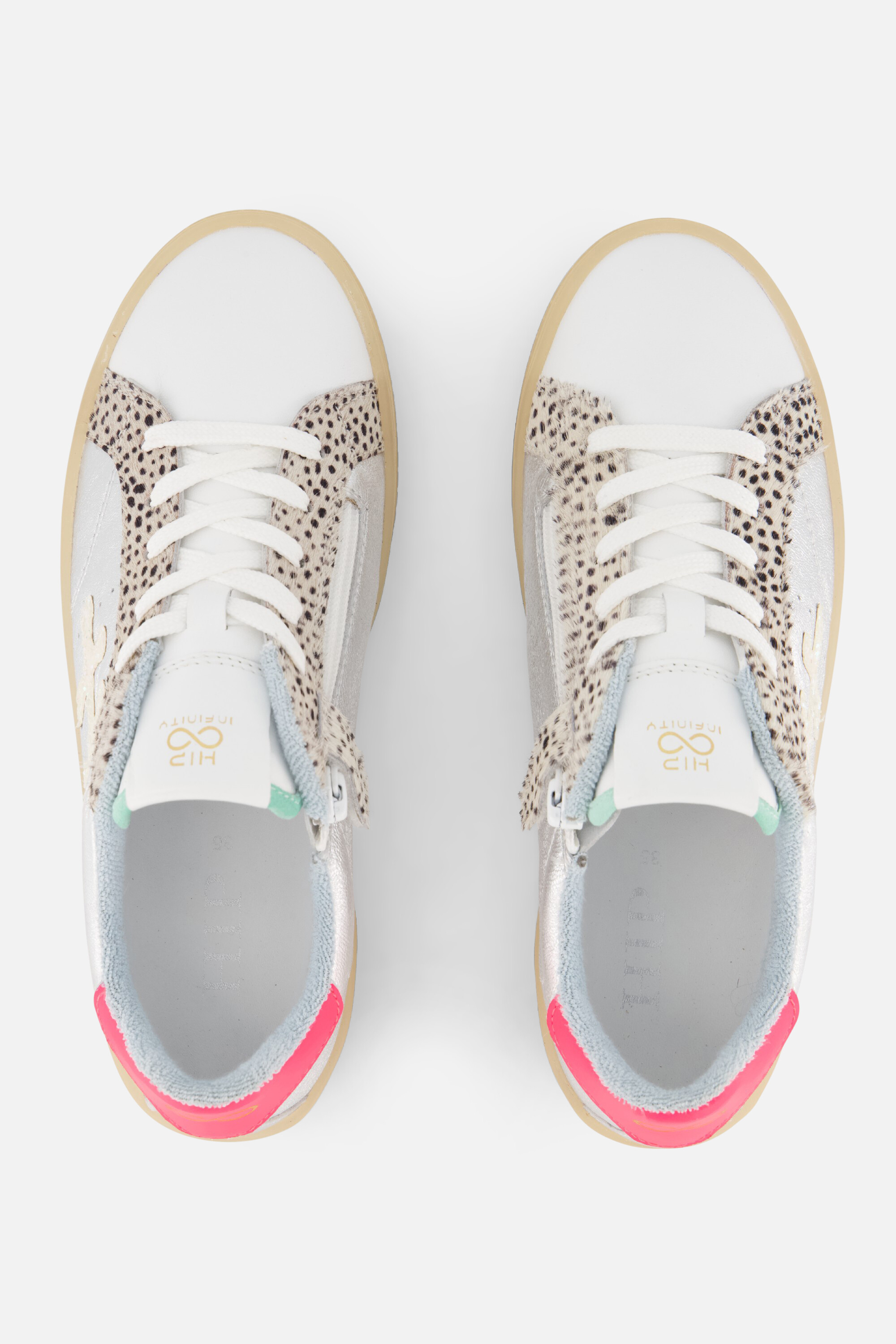 HIP Animal Sneakers zilver Leer afbeelding 2