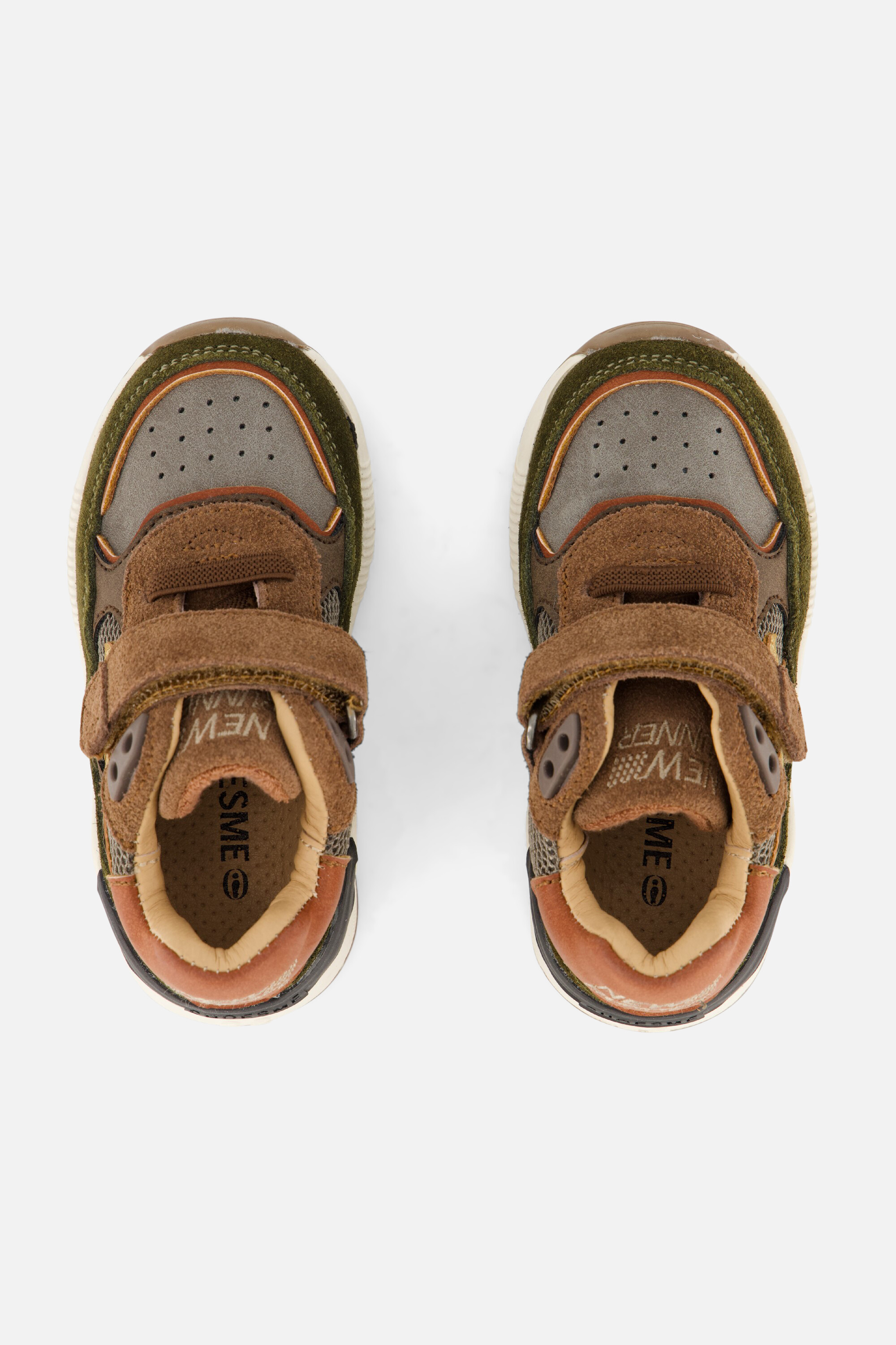 Shoesme Trainer Sneakers bruin Leer afbeelding 2