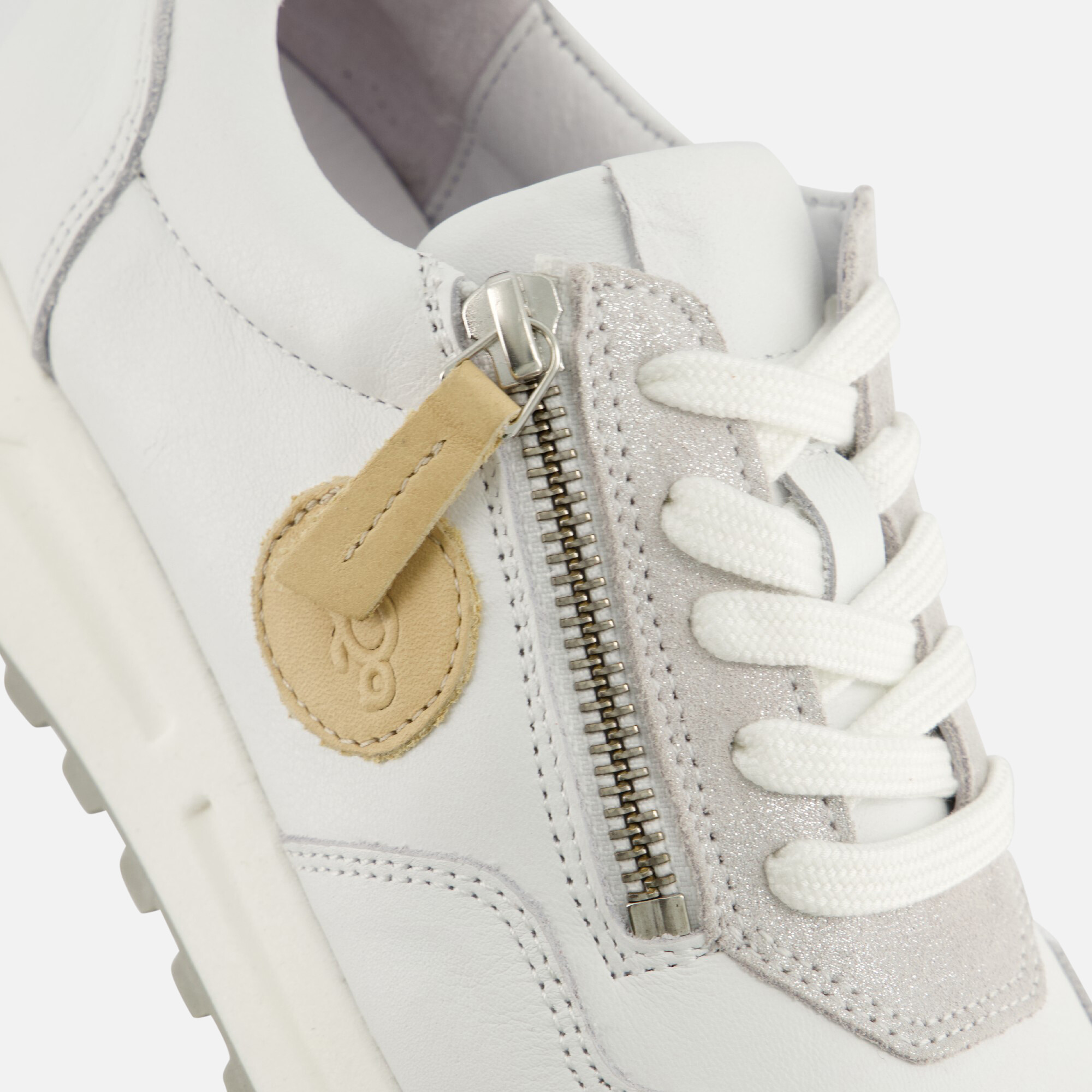 Aqa Sneakers wit Leer afbeelding 4