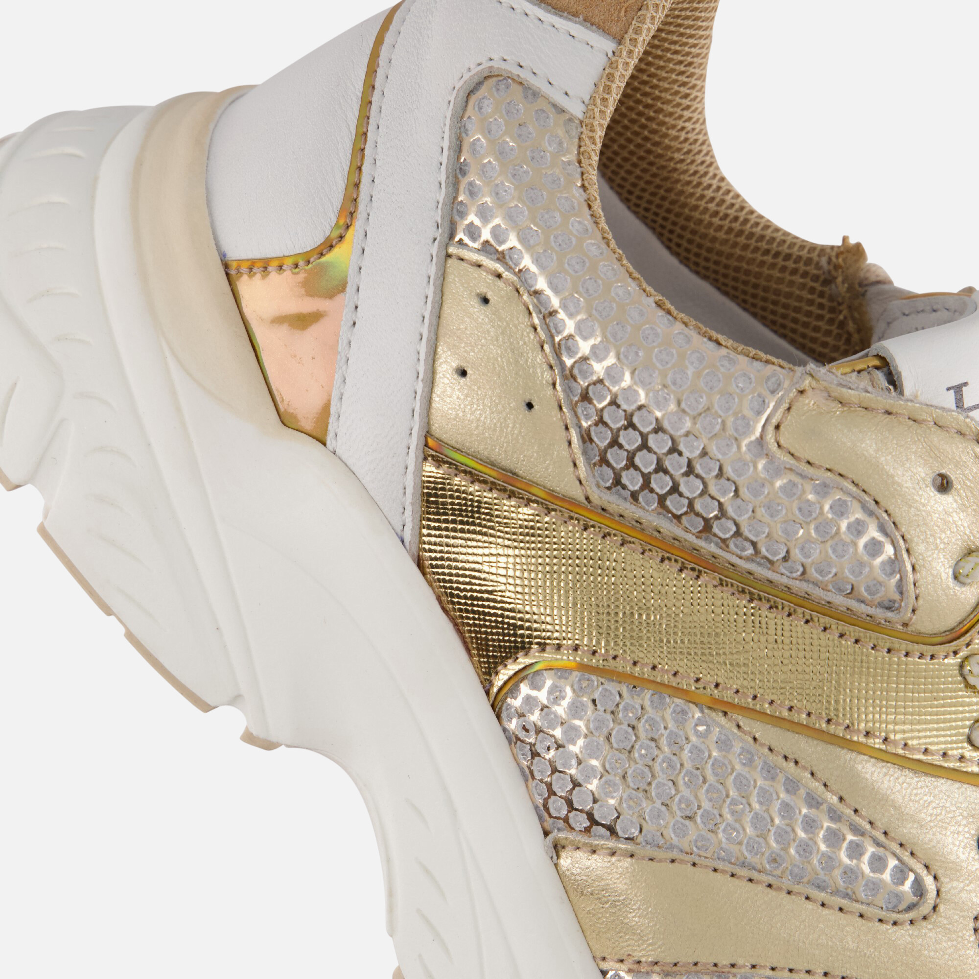 HIP Runner Sneakers goud Leer afbeelding 4