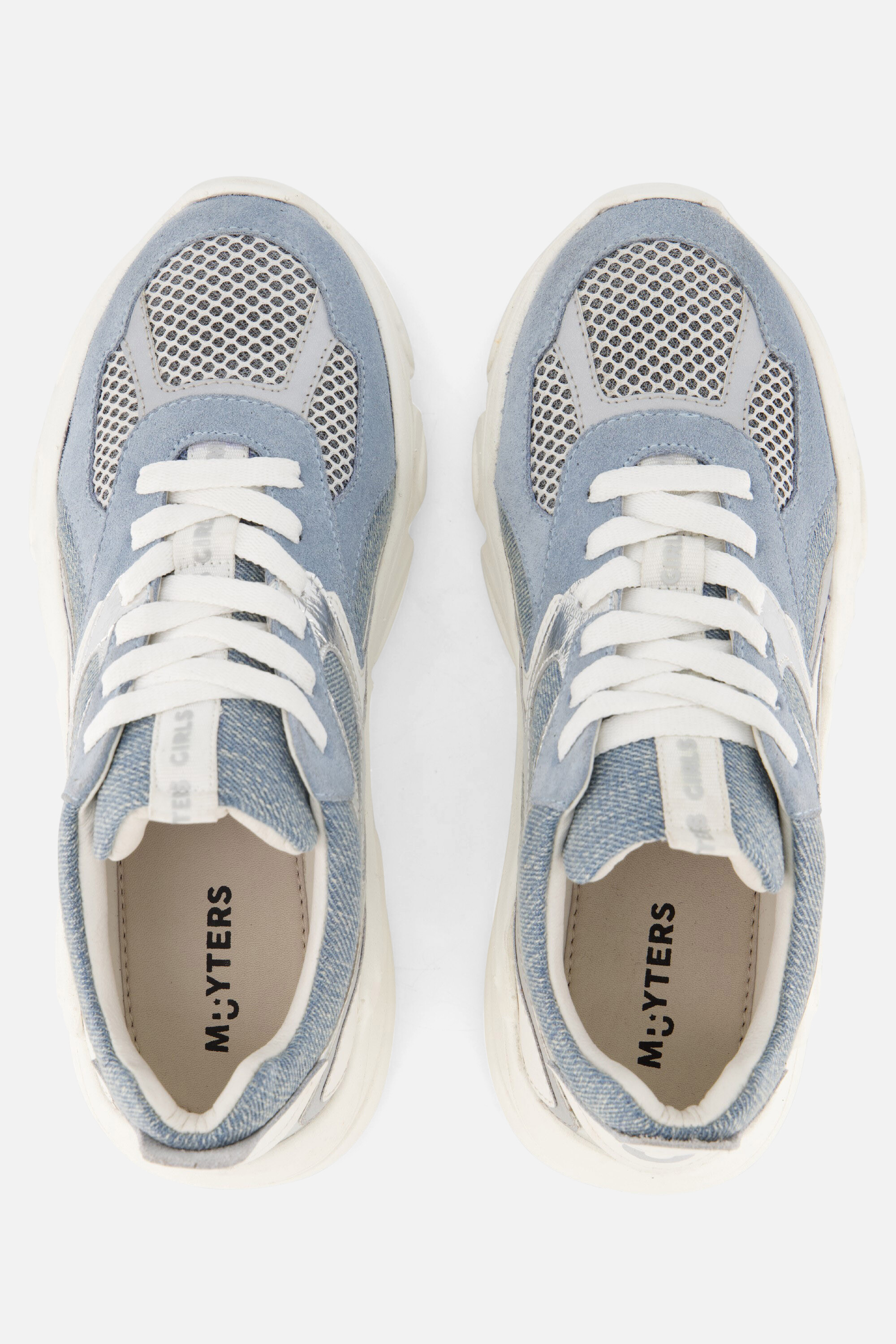 Muyters Denim Sneakers blauw Leer afbeelding 2