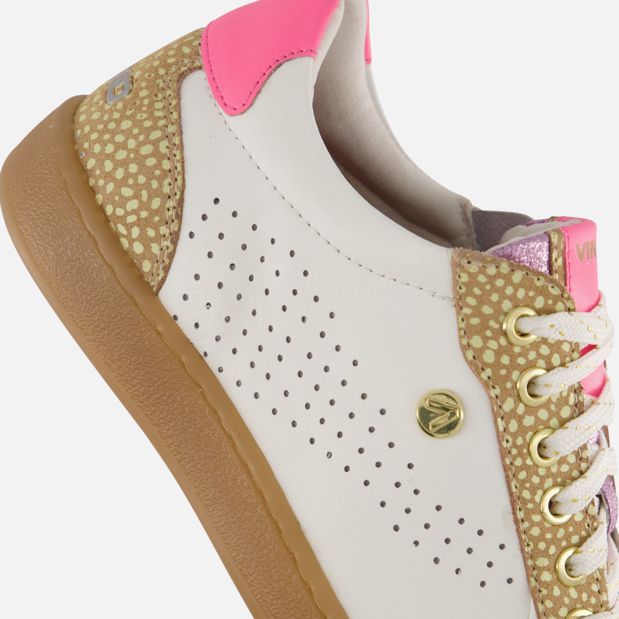 Vingino Metallic Sneakers roze Leer afbeelding 4