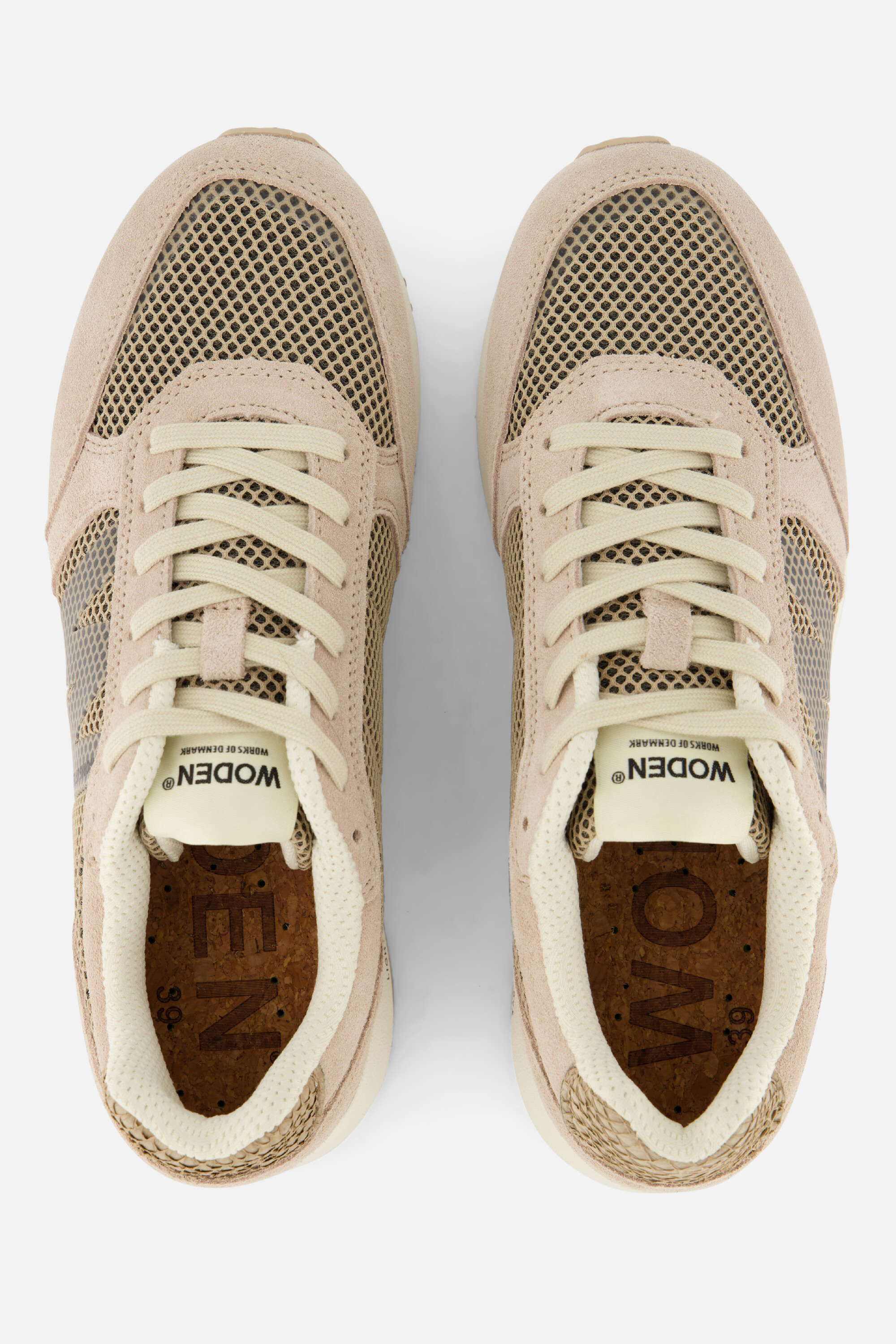 Woden Ronja Icon Sneakers beige Suede afbeelding 3