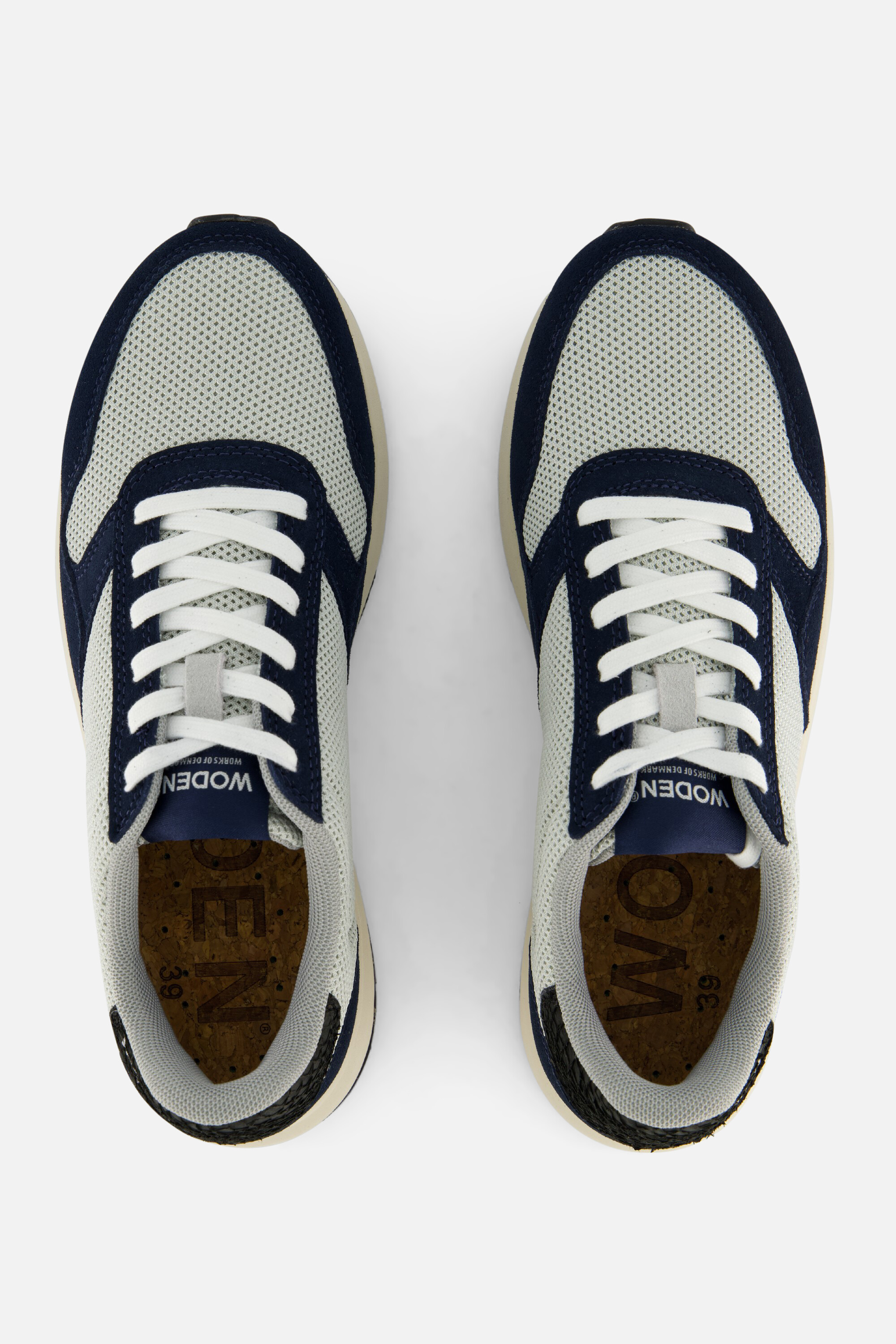 Woden Nicoline Sneakers blauw Textiel afbeelding 2