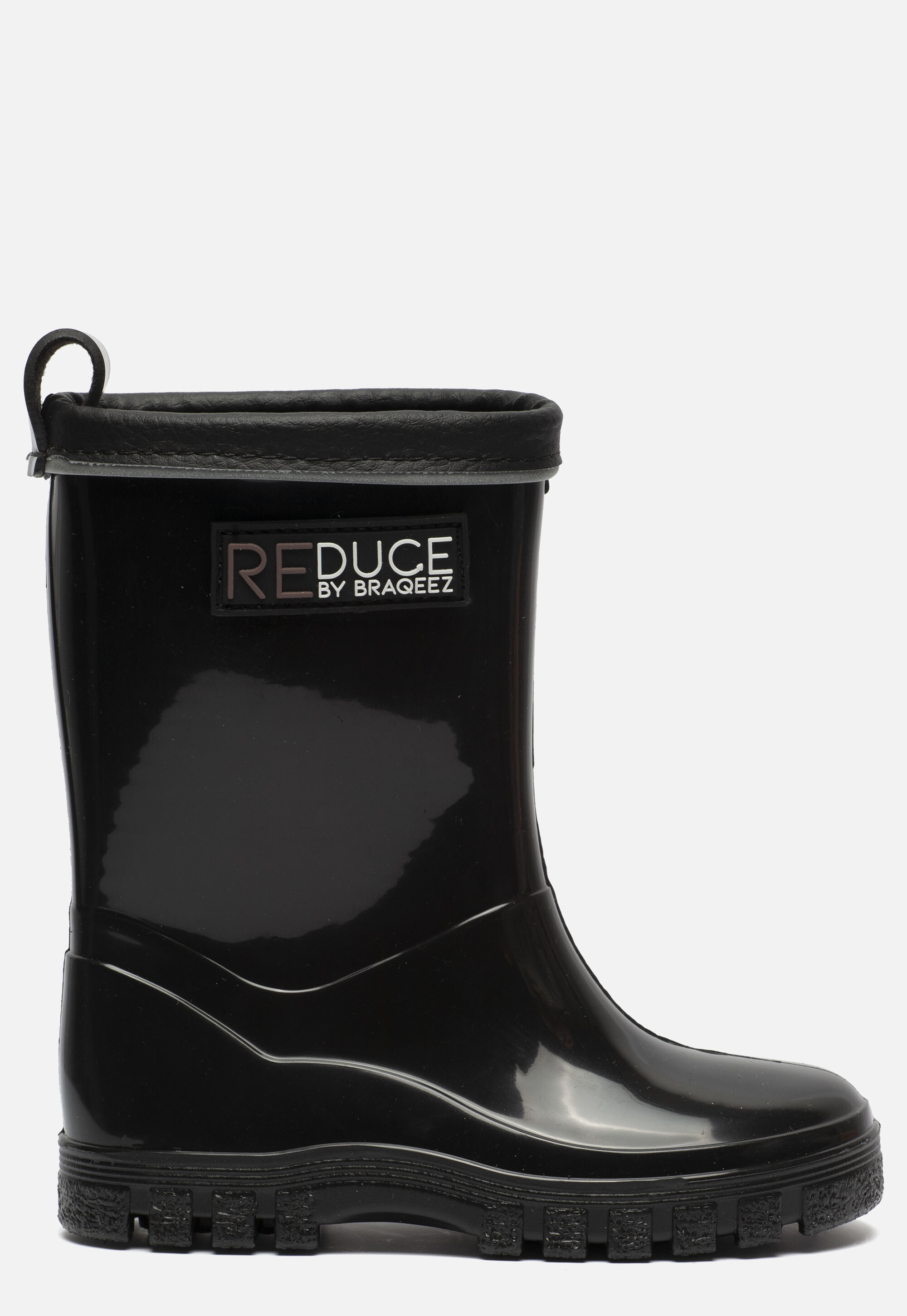 Reduce by Braqeez Regenlaarzen zwart Rubber afbeelding 2