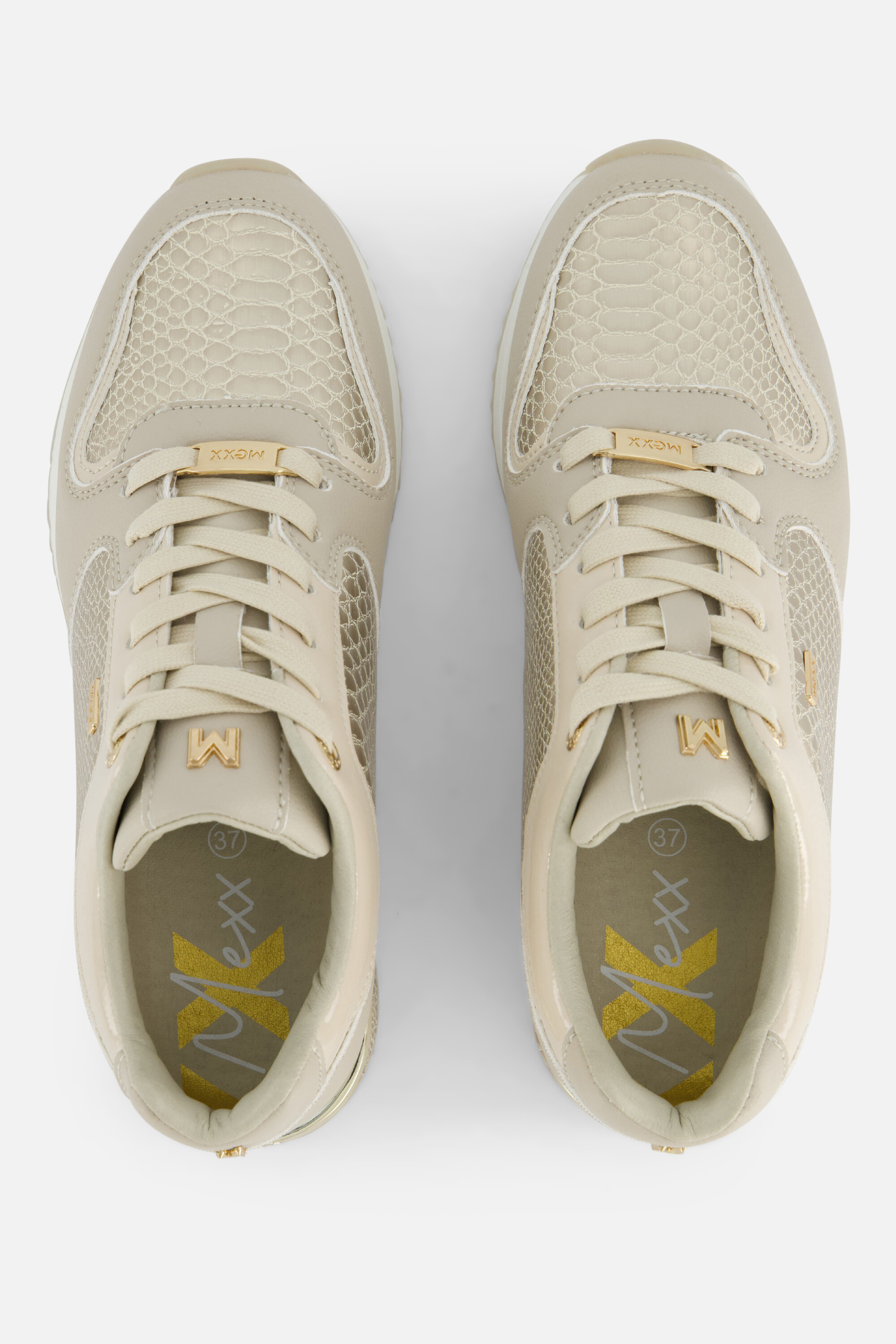 Mexx Fleur Sneakers beige Pu afbeelding 2