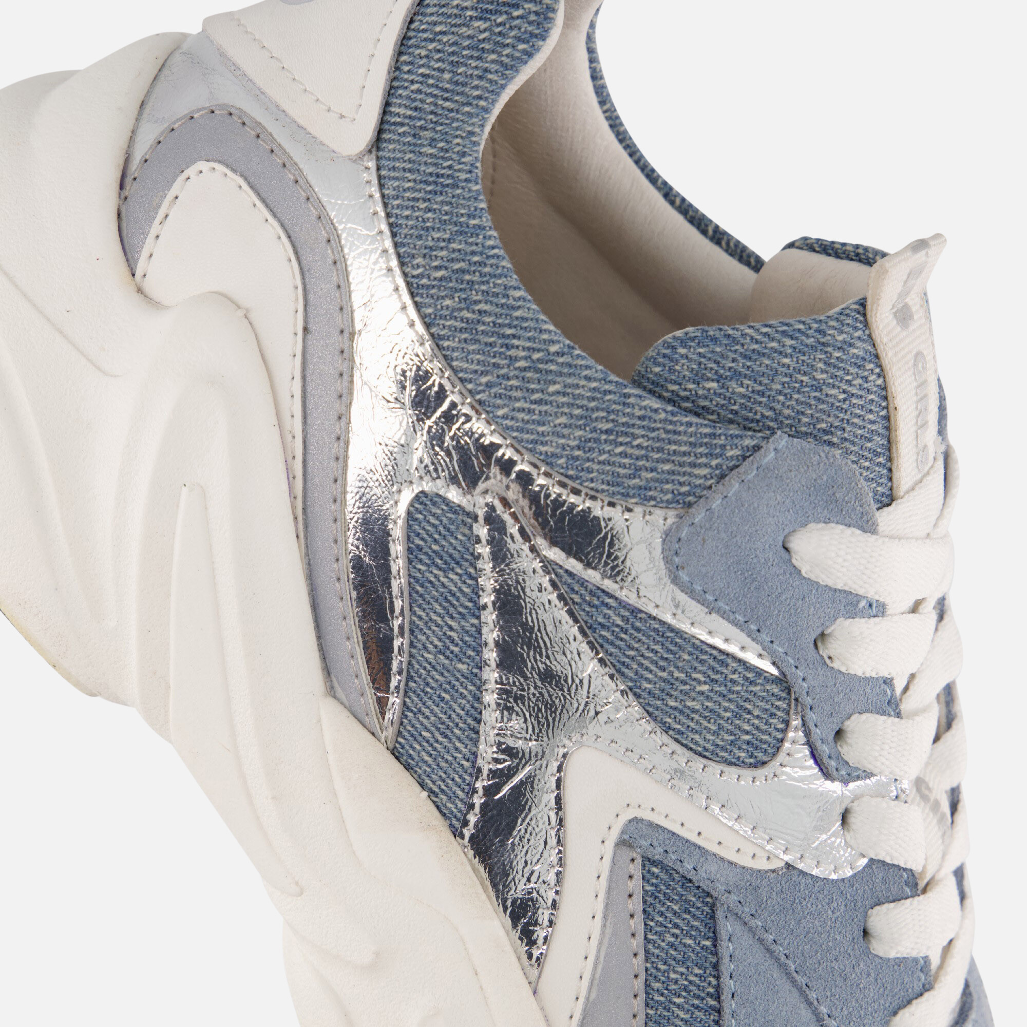 Muyters Denim Sneakers blauw Leer afbeelding 4