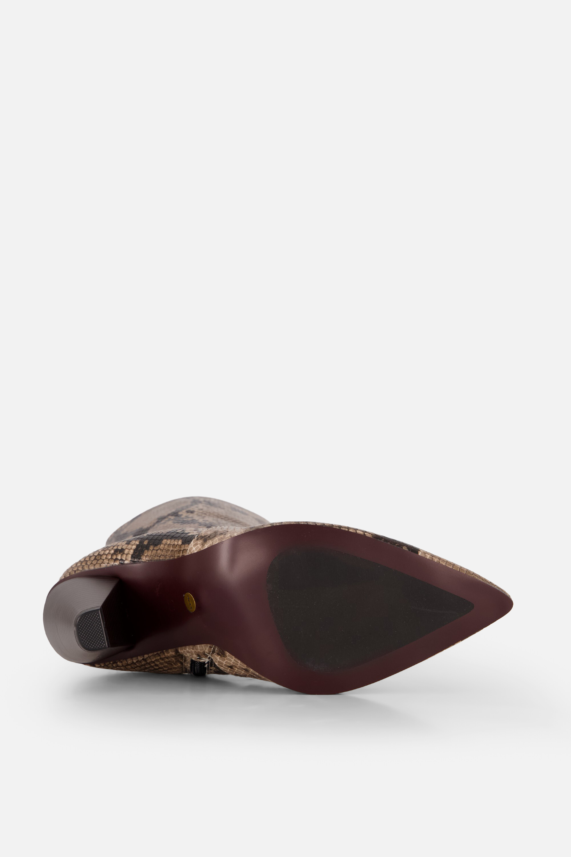 Mexx Valinda Teti Enkellaarzen Met Hak Snake beige