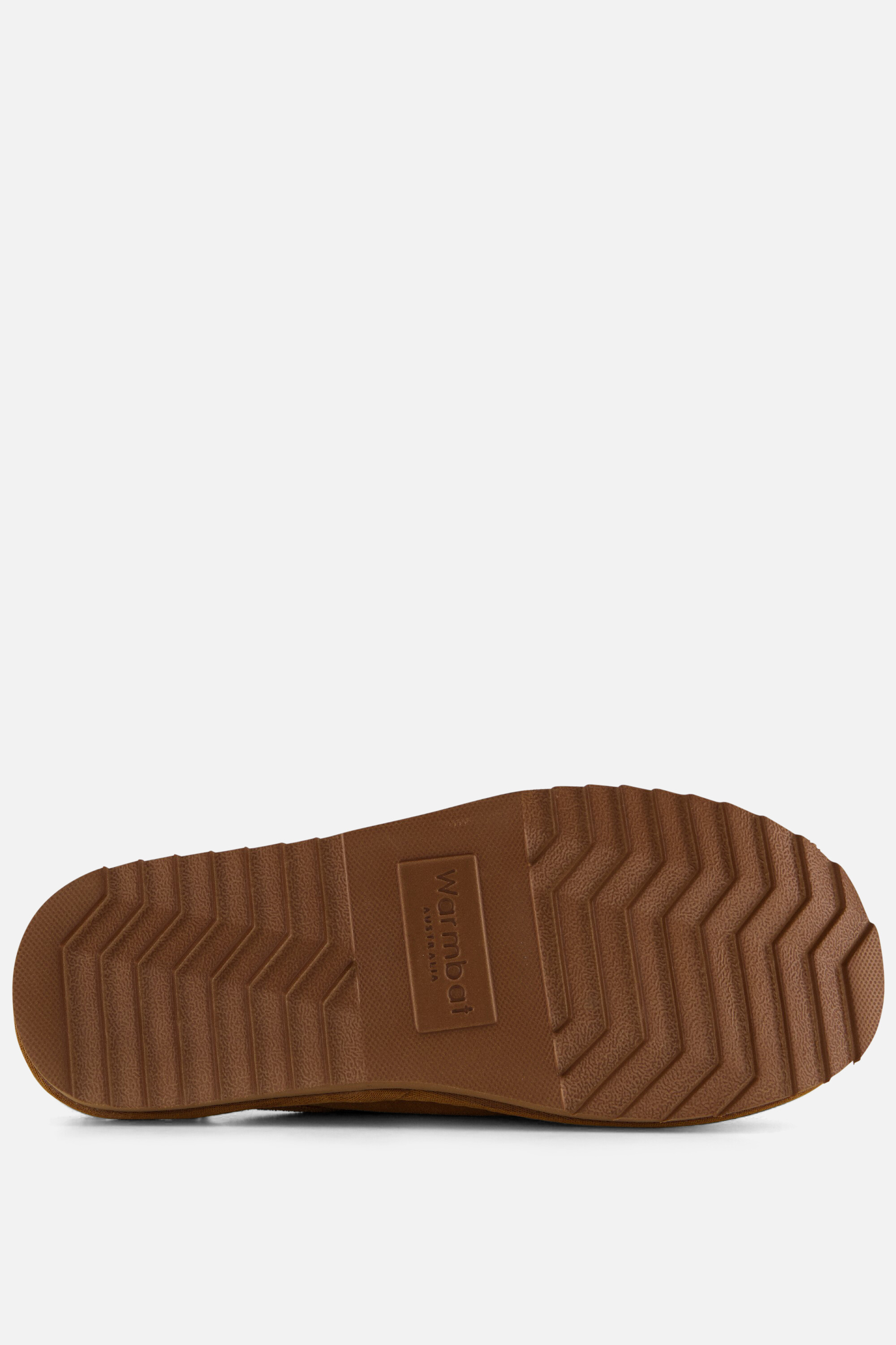 Warmbat Classic Pantoffels cognac Suede afbeelding 3