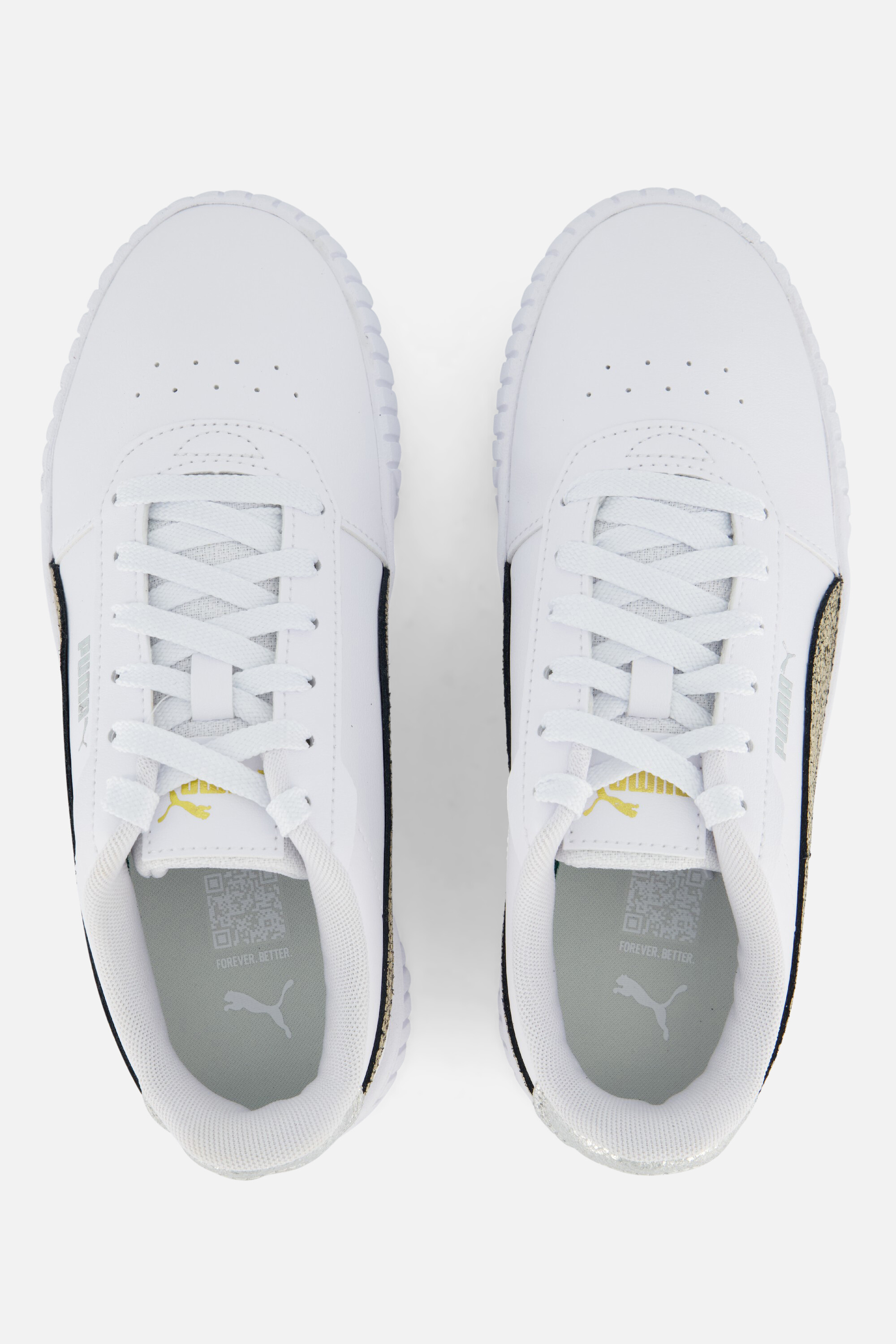 Puma Carina 2.0 Metallic Sneakers wit Synthetisch afbeelding 2