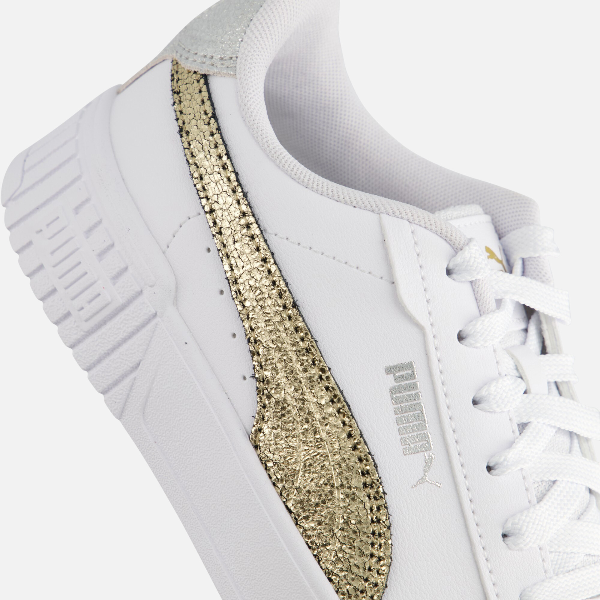 Puma Carina 2.0 Metallic Sneakers wit Synthetisch afbeelding 4
