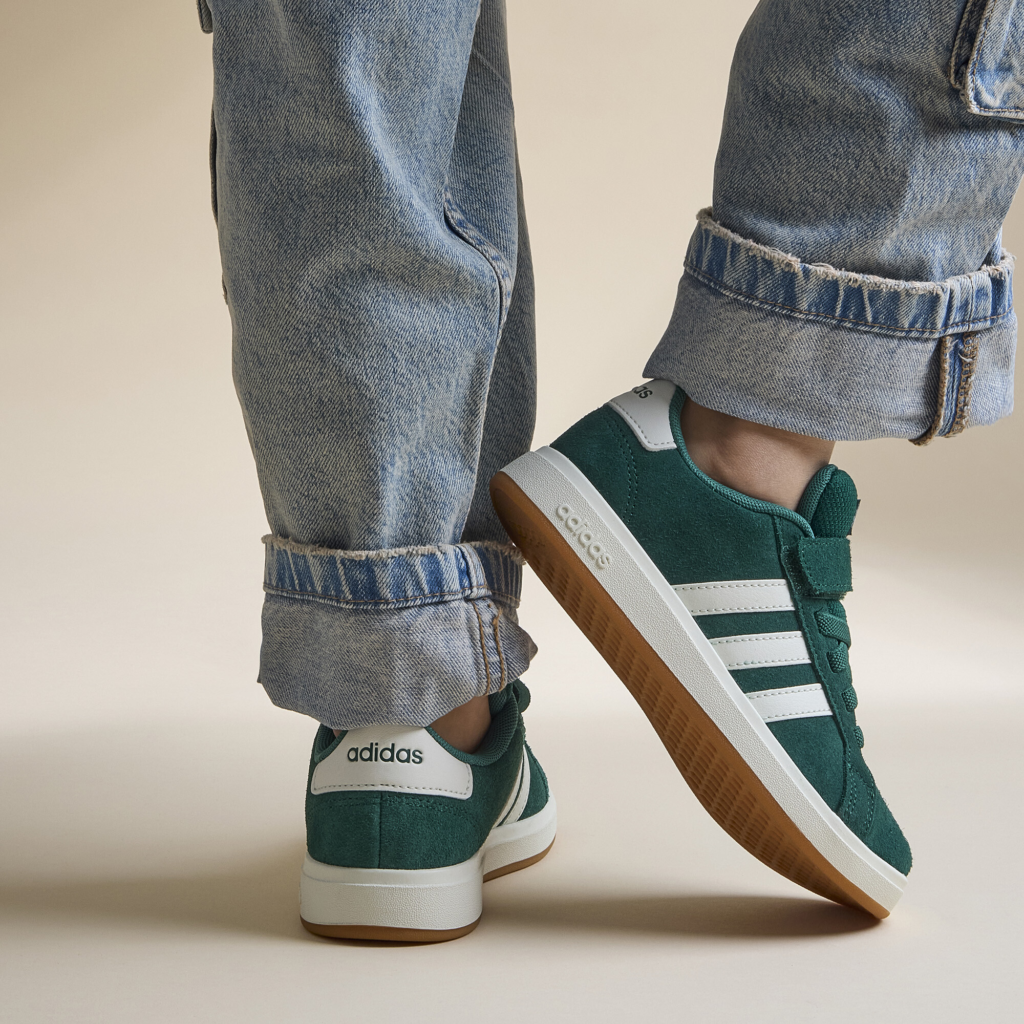 Adidas Grand Court 00’s Sneakers groen Suede