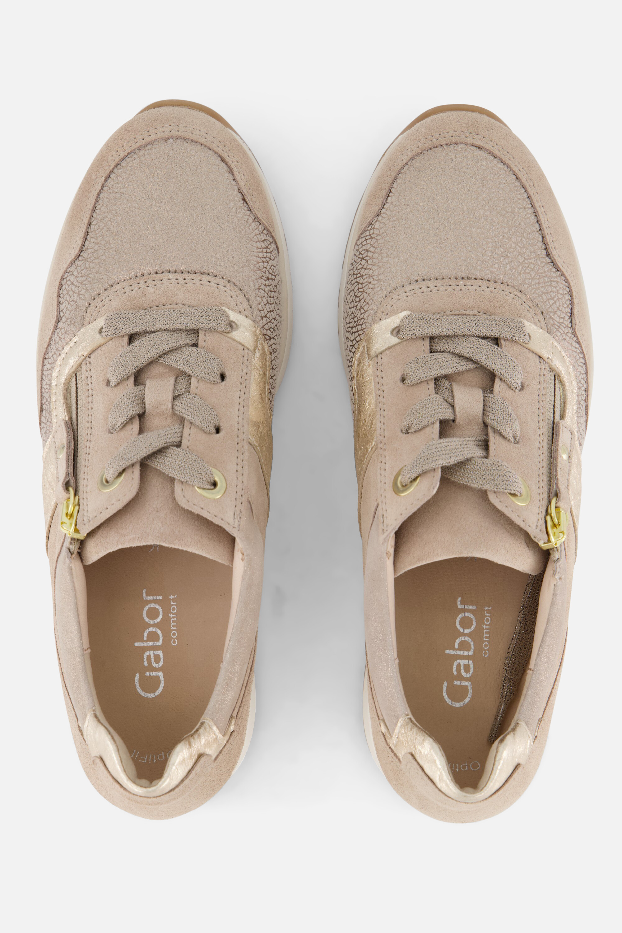 Gabor Comfort Sneakers beige Suede afbeelding 3