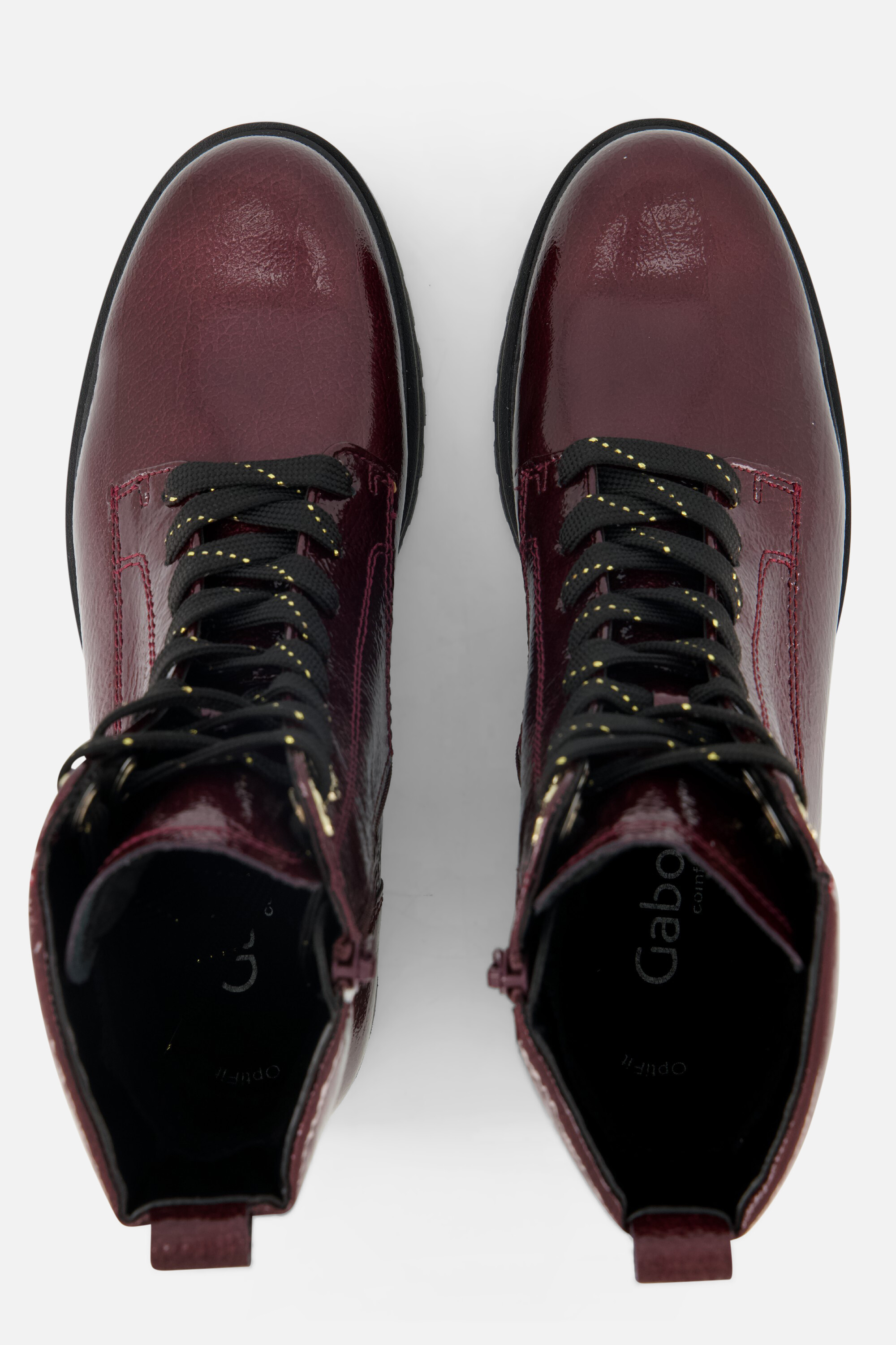 Gabor Veterboots rood Lak Synthetisch afbeelding 3