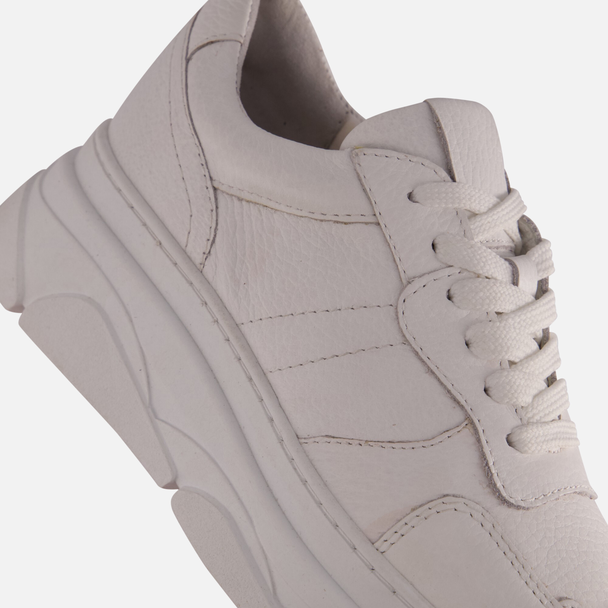 PS Poelman Jana Sneakers wit Leer afbeelding 4