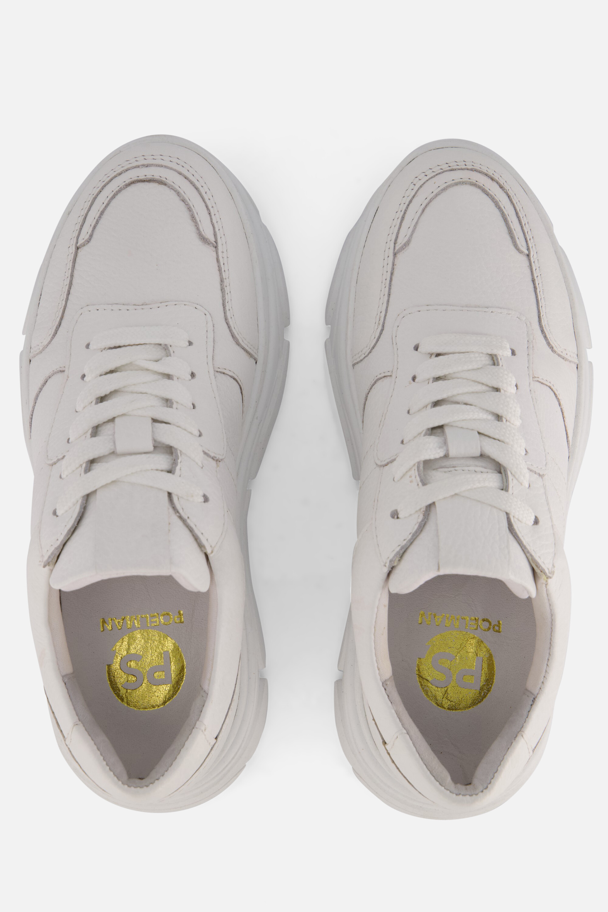 PS Poelman Jana Sneakers wit Leer afbeelding 2