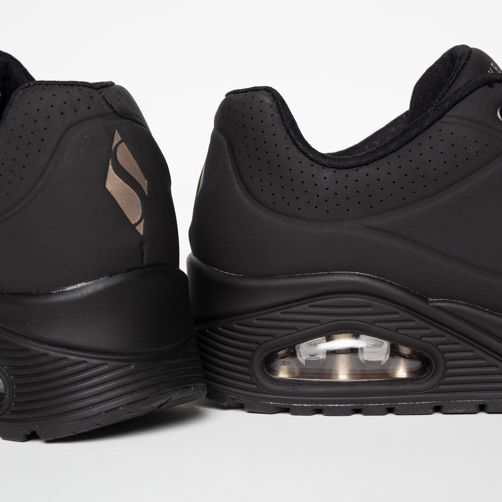 Skechers Uno Stand On Air Sneakers zwart Textiel afbeelding 3